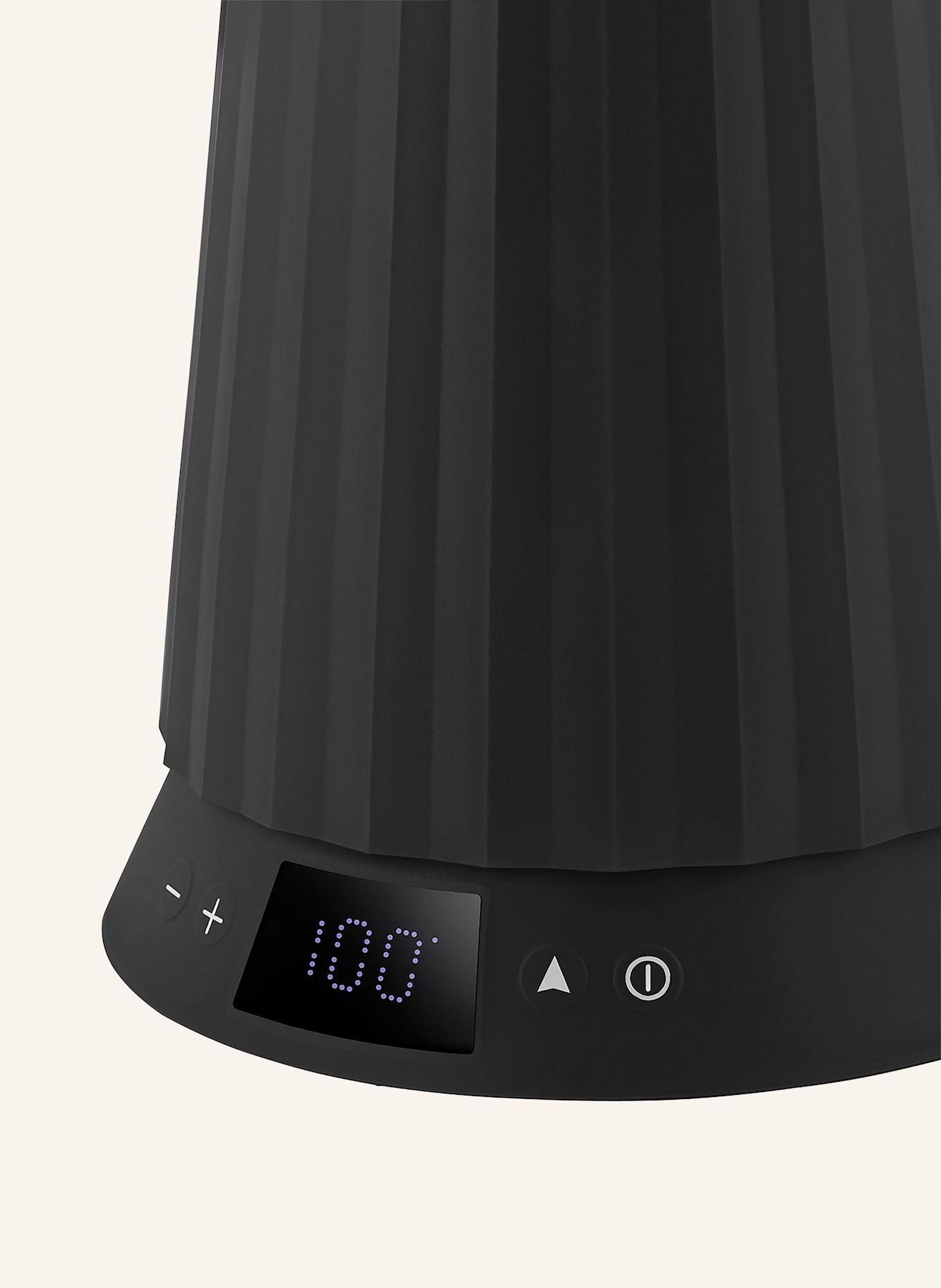 ALESSI Wasserkocher PLISSÉ: SCHWARZ