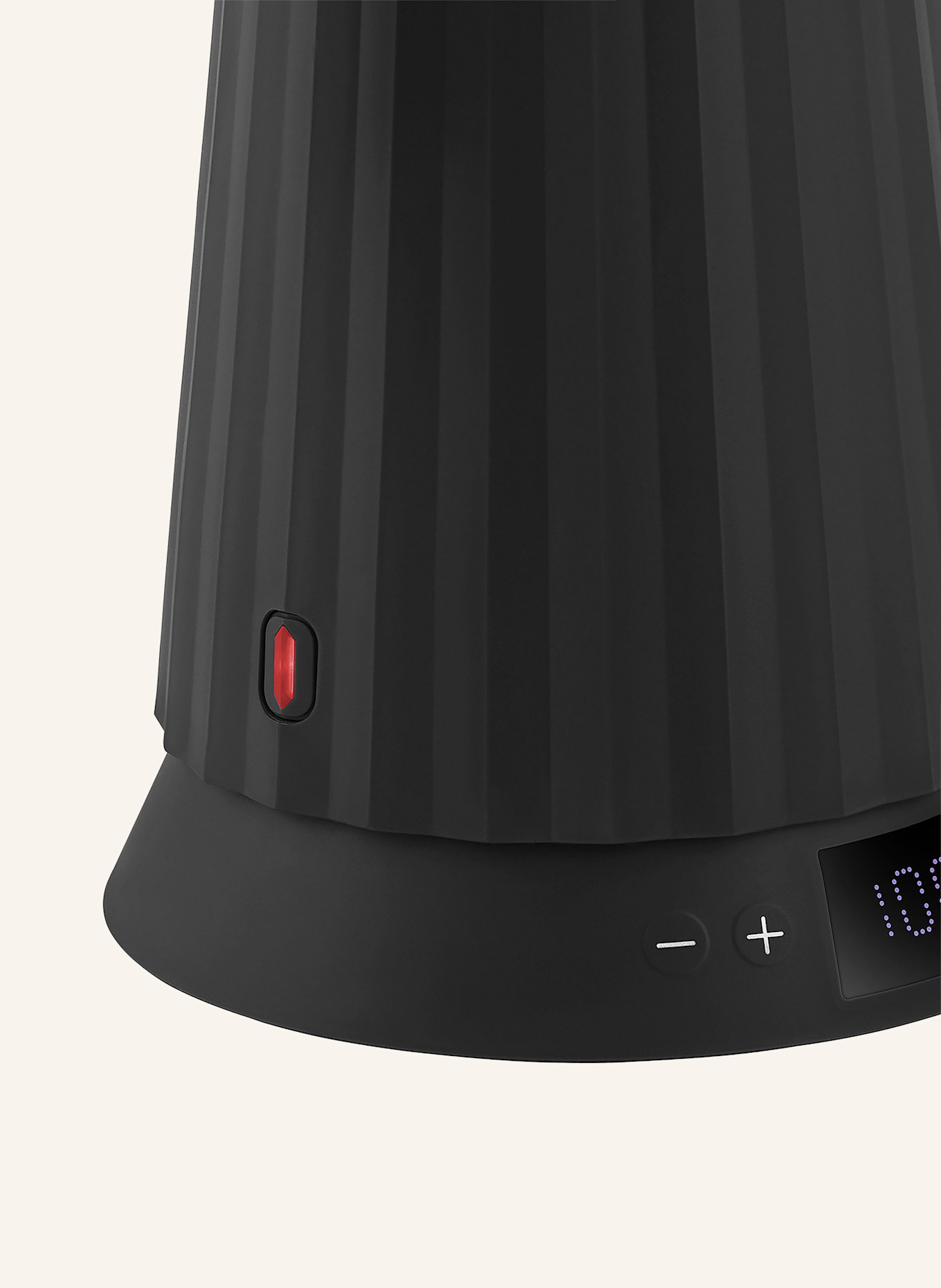 ALESSI Wasserkocher PLISSÉ: SCHWARZ