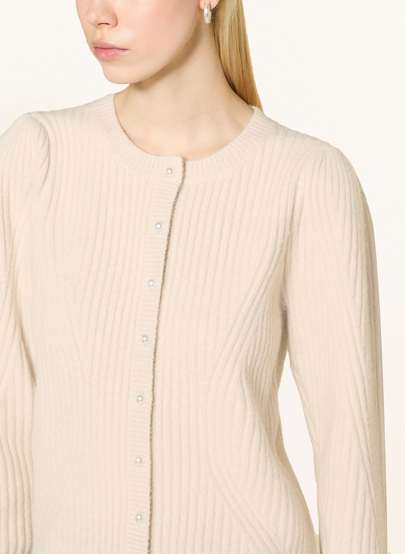 NEO NOIR Strickjacke: ECRU