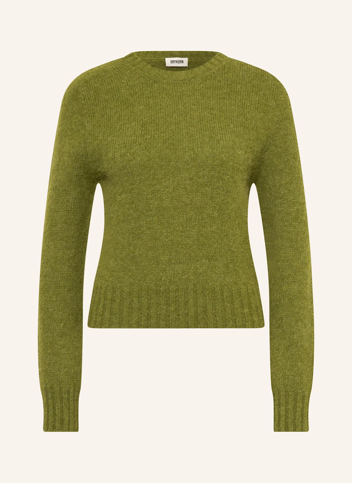 DRYKORN Alpaka-Pullover FIDA: GRÜN