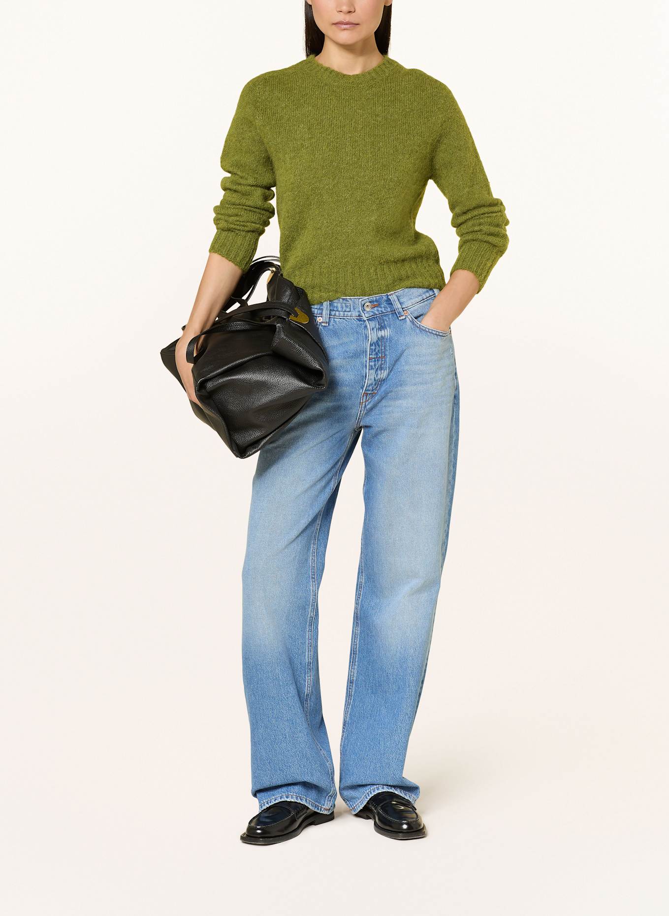 DRYKORN Alpaka-Pullover FIDA: GRÜN