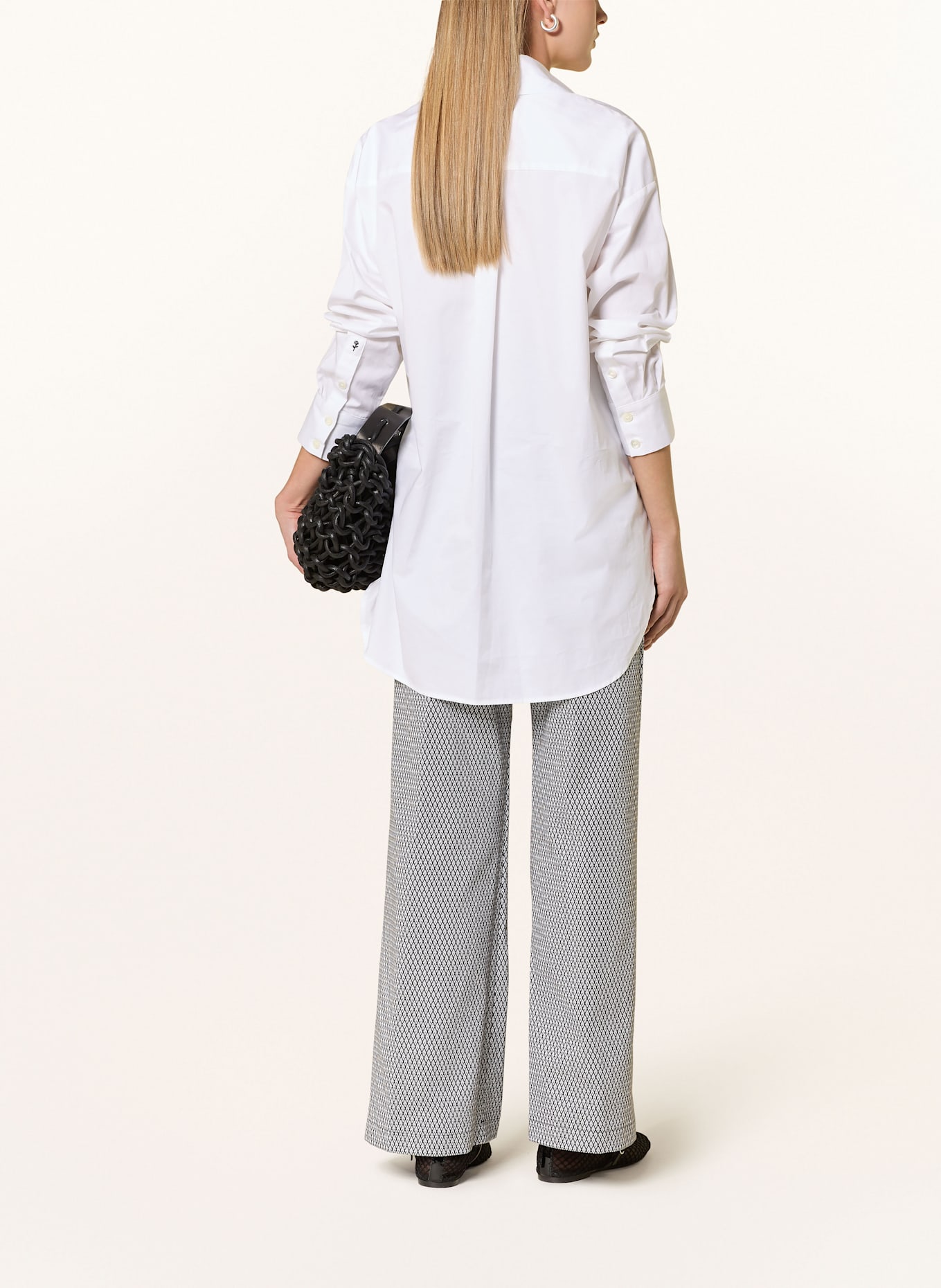 CINQUE Marlenehose CISOLO: DUNKELBLAU/ WEISS