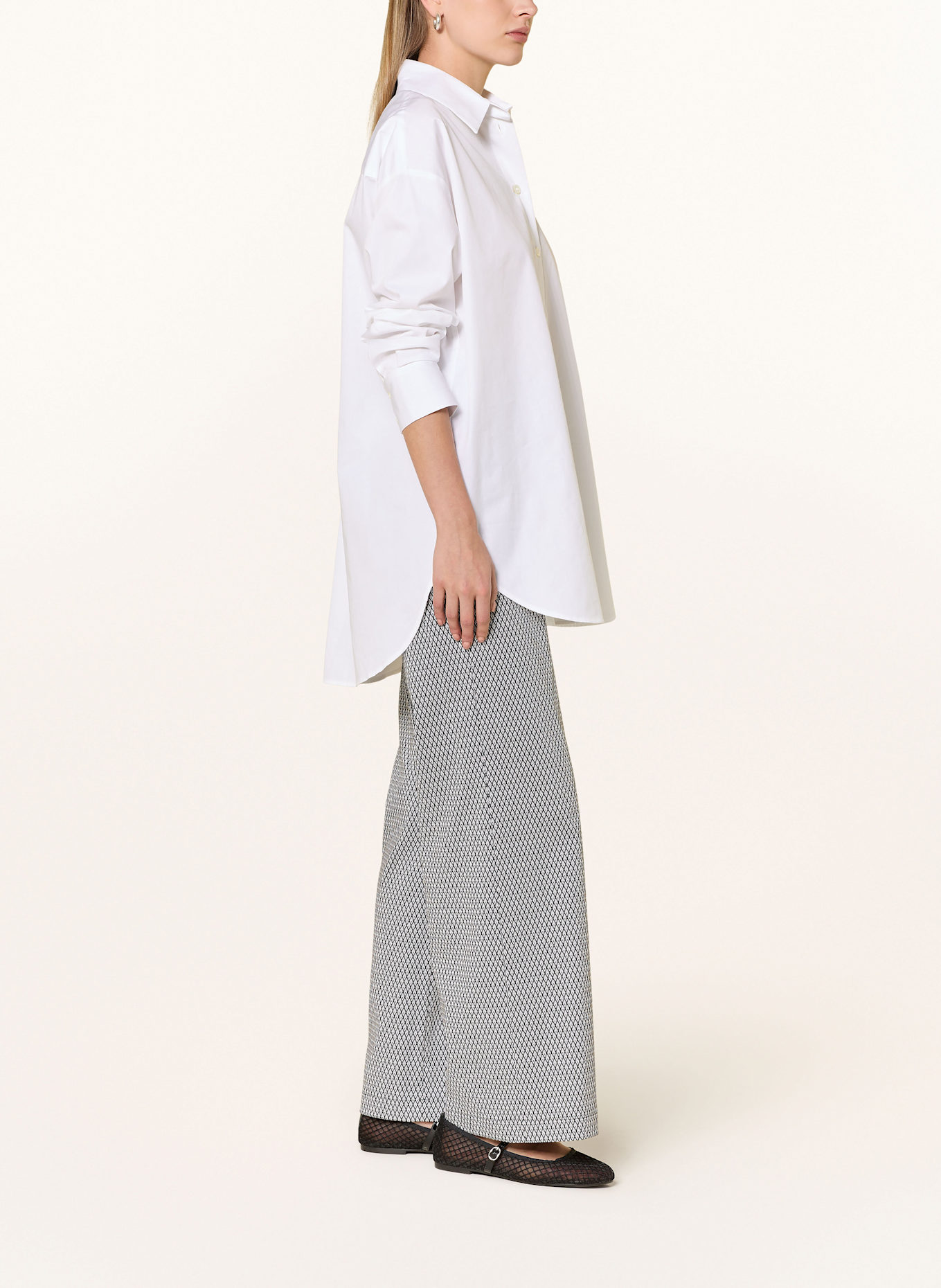 CINQUE Marlenehose CISOLO: DUNKELBLAU/ WEISS