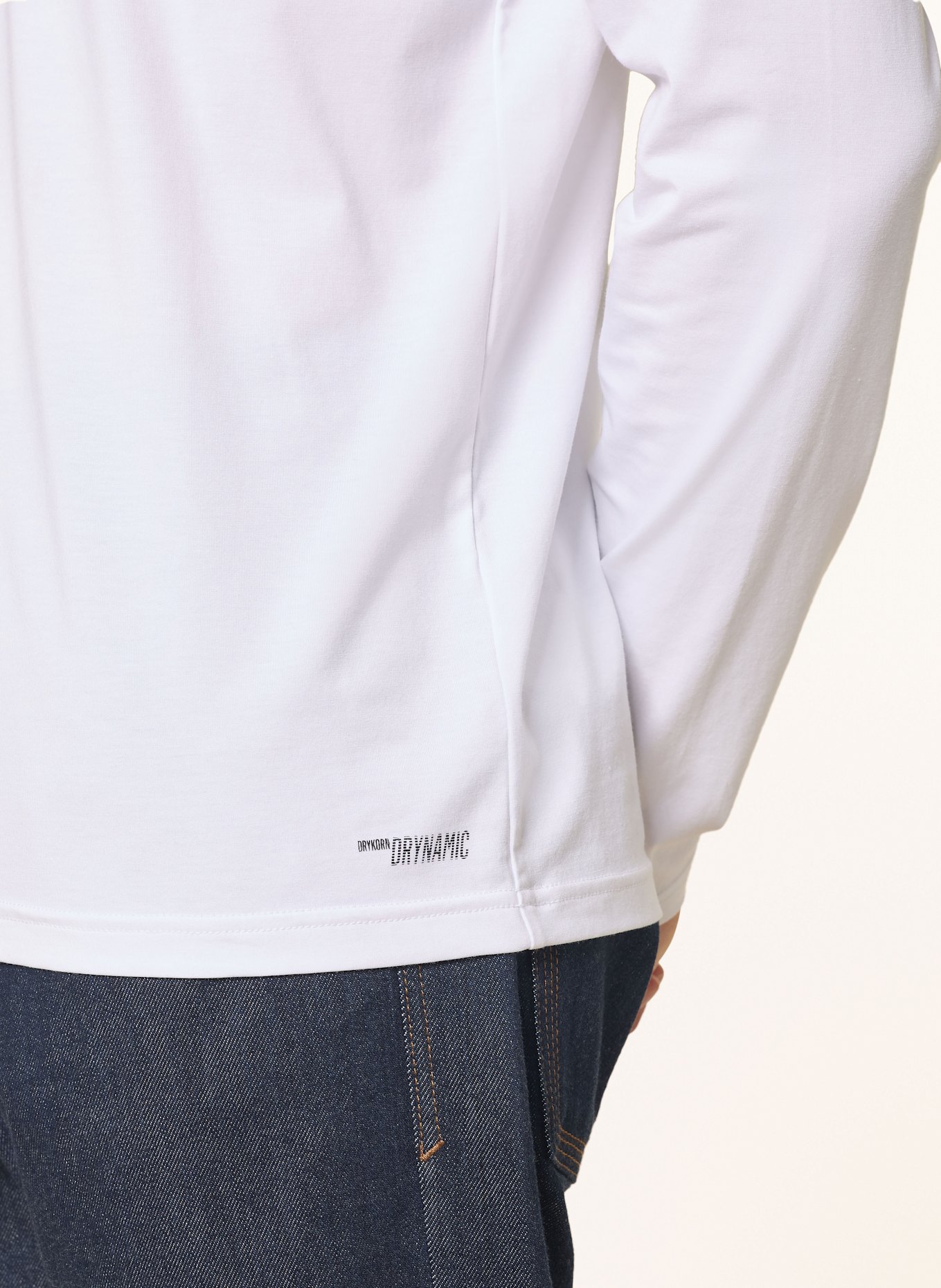 DRYKORN Long sleeve shirt IDIRO: WHITE