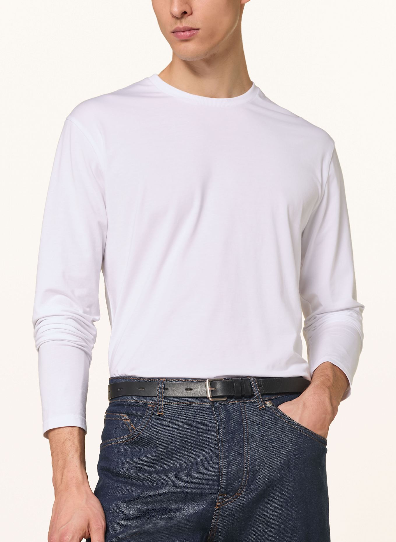 DRYKORN Long sleeve shirt IDIRO: WHITE