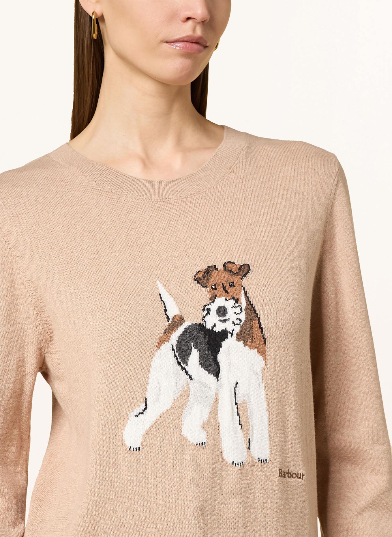 Barbour Pullover FAREHAM: CAMEL