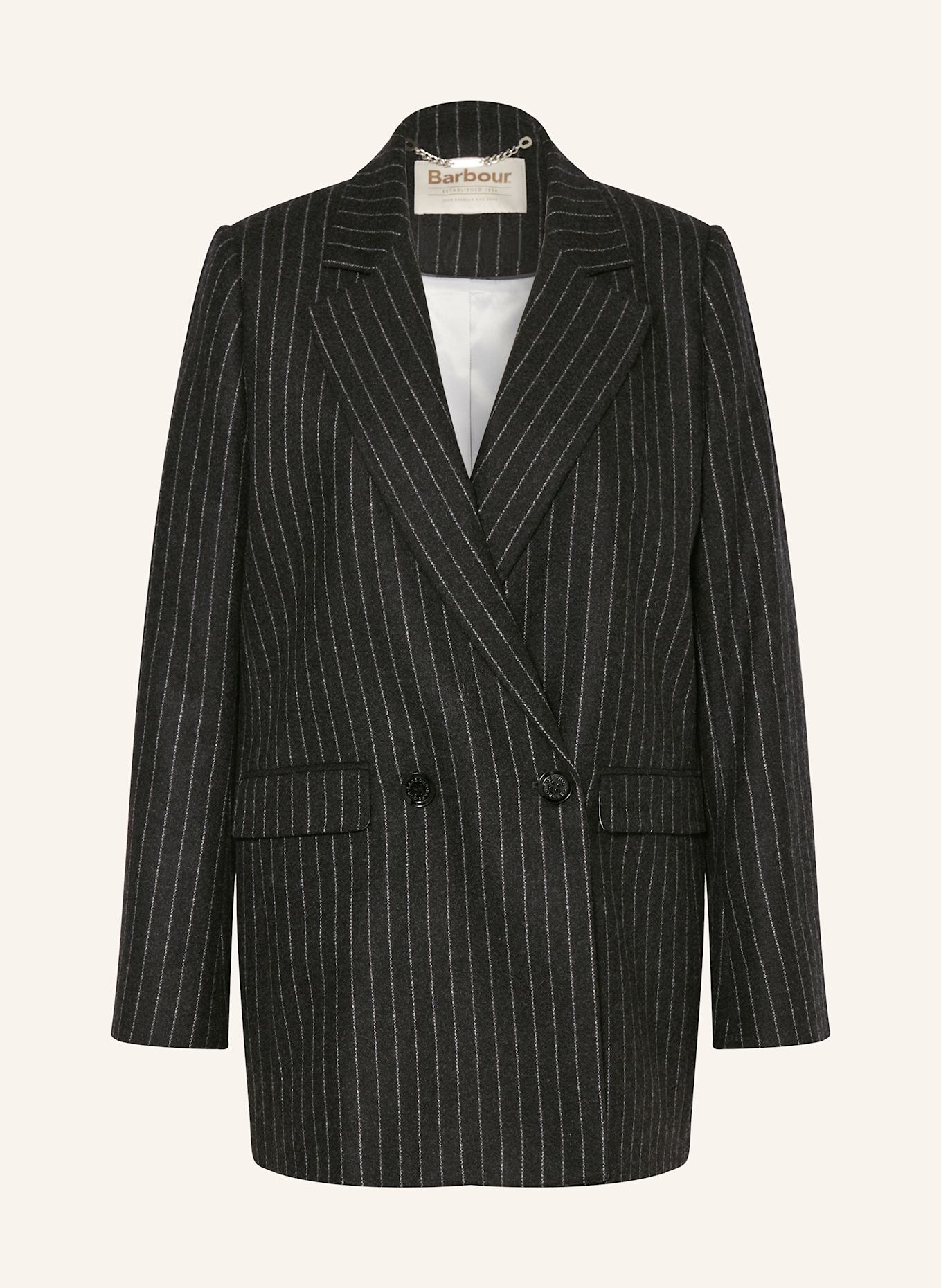 Barbour Longblazer ANTONIA: DUNKELGRAU / HELLGRAU