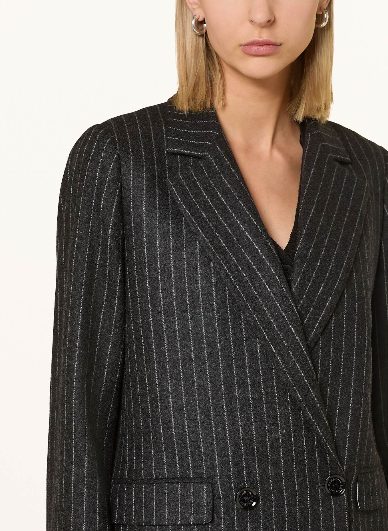 Barbour Longblazer ANTONIA: DUNKELGRAU / HELLGRAU