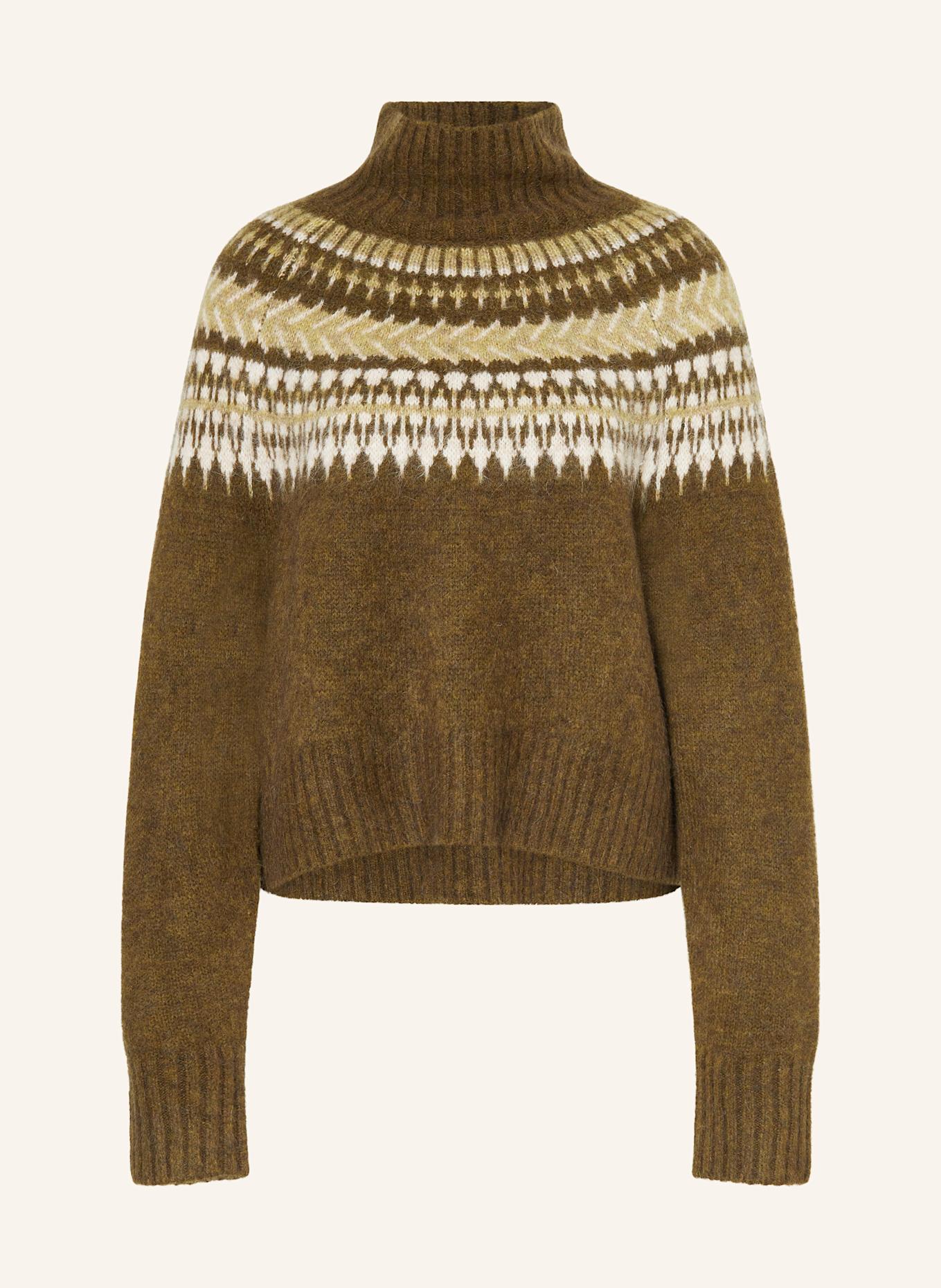 Barbour Pullover LORRIE mit Alpaka: KHAKI