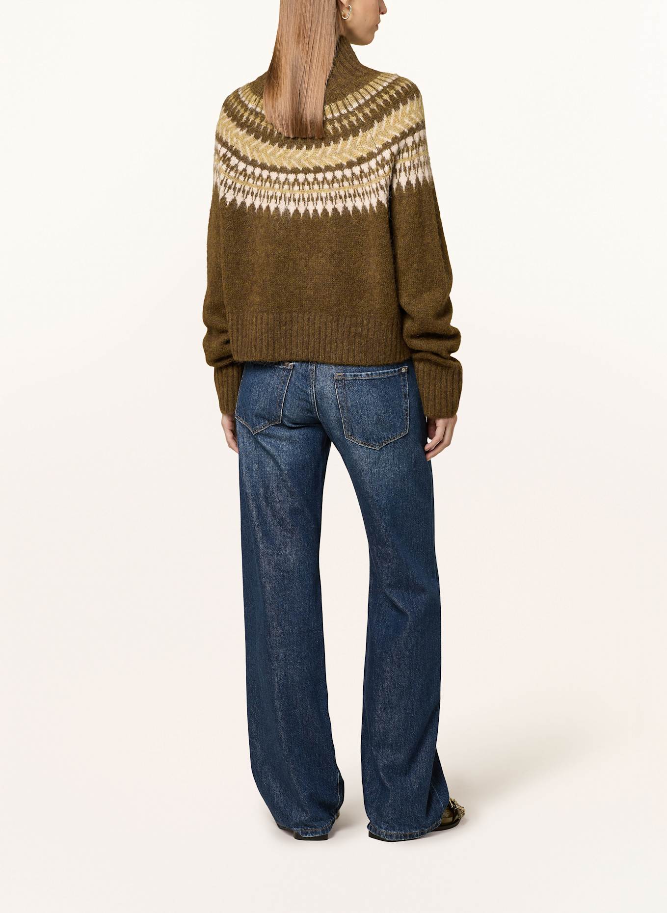 Barbour Pullover LORRIE mit Alpaka: KHAKI