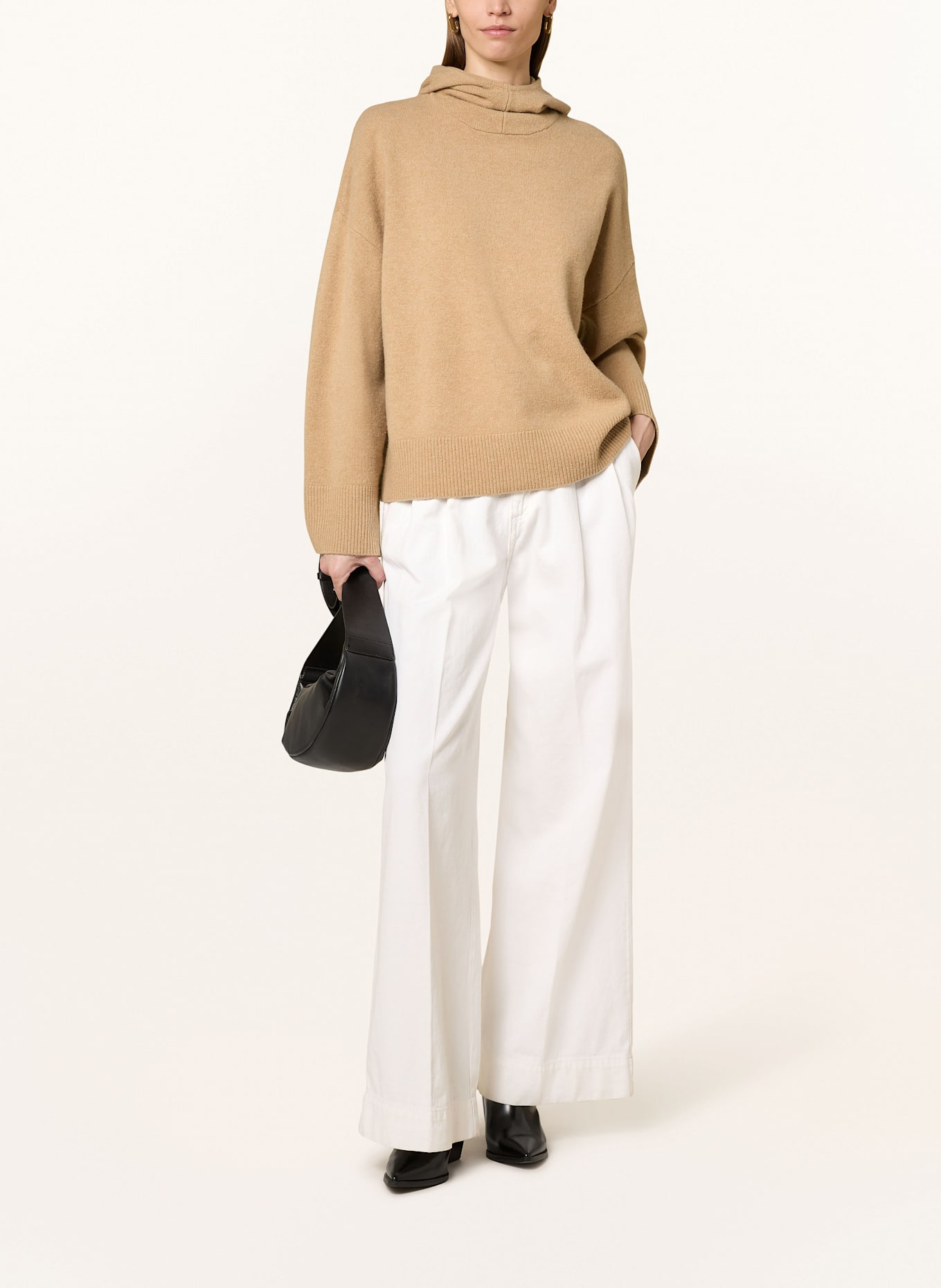 Barbour Strick-Hoodie EVETTE: HELLBRAUN