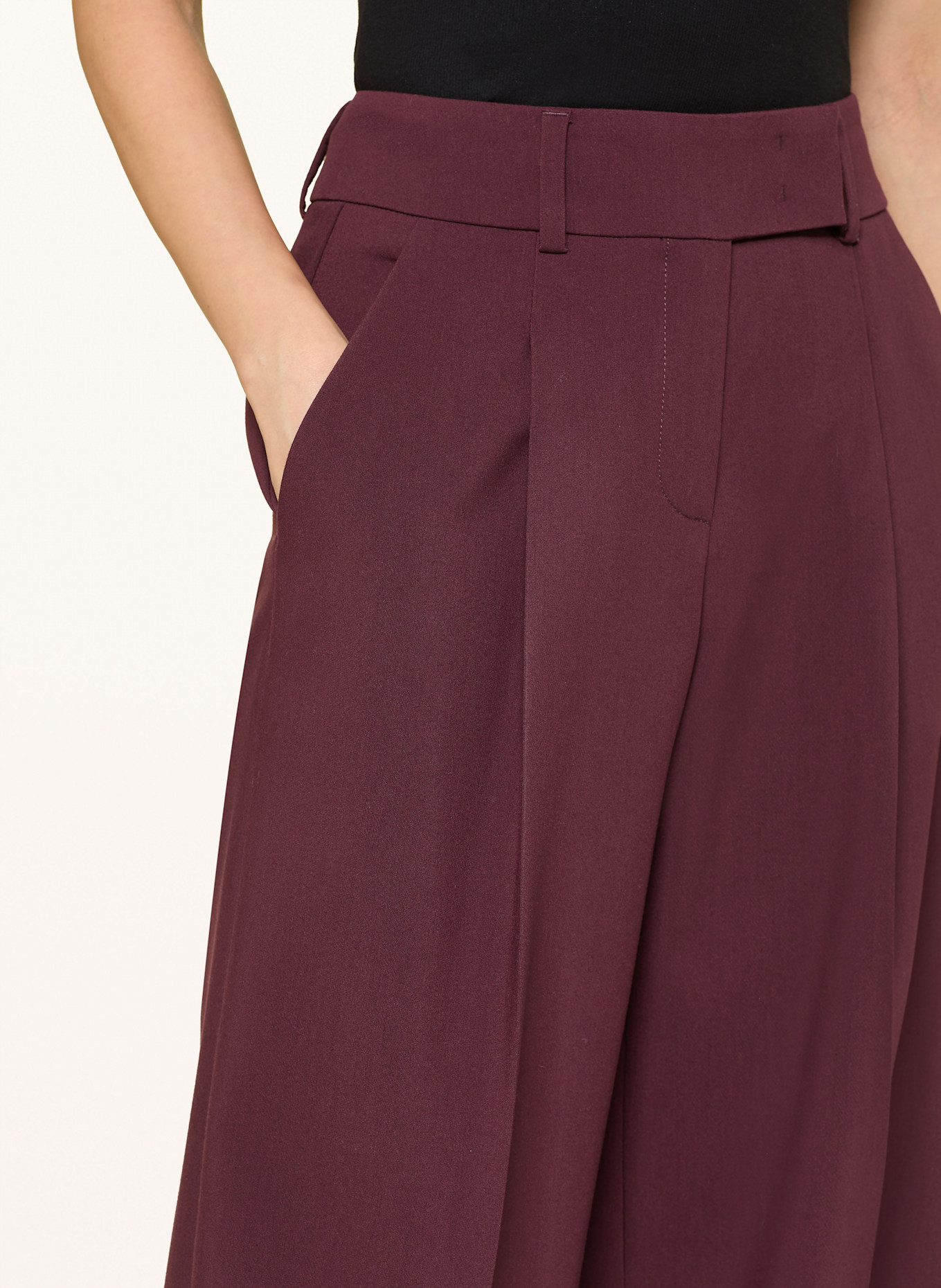 SEDUCTIVE Marlenehose CHRISSY: DUNKELROT