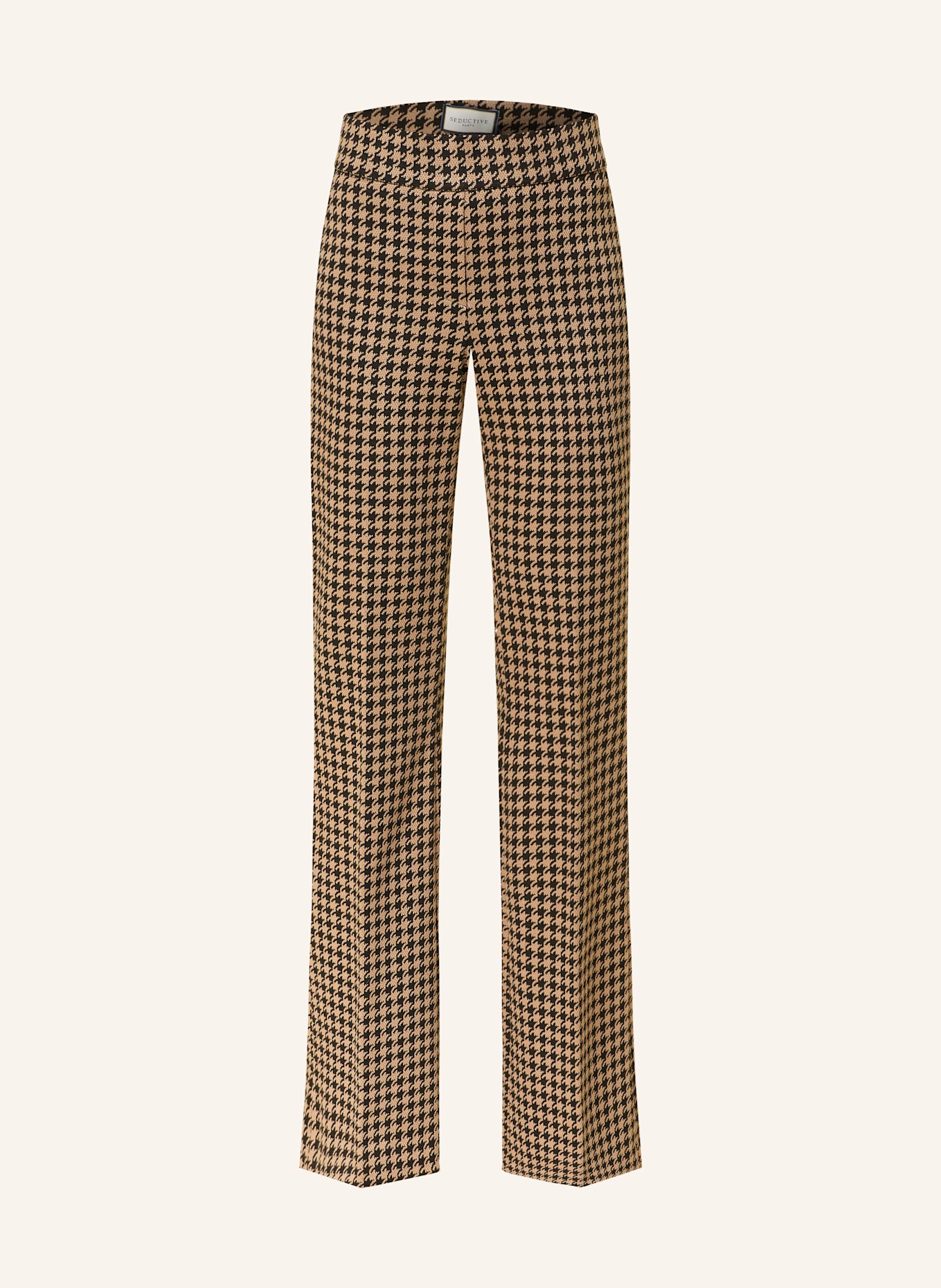 SEDUCTIVE NANOU wide leg trousers: CAMEL/ BLACK