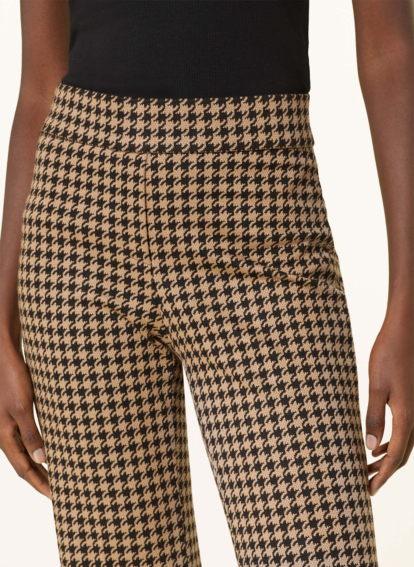 SEDUCTIVE NANOU wide leg trousers: CAMEL/ BLACK