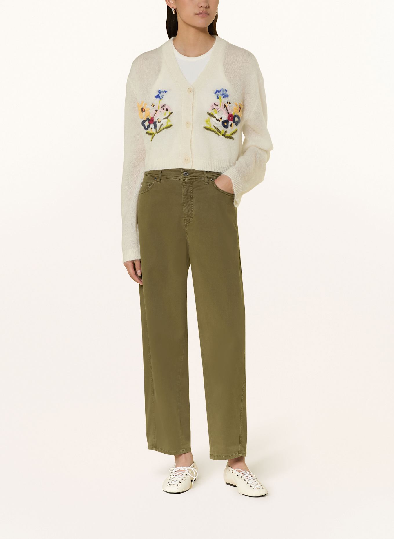 RAFFAELLO ROSSI Mom Jeans HANNI: OLIV