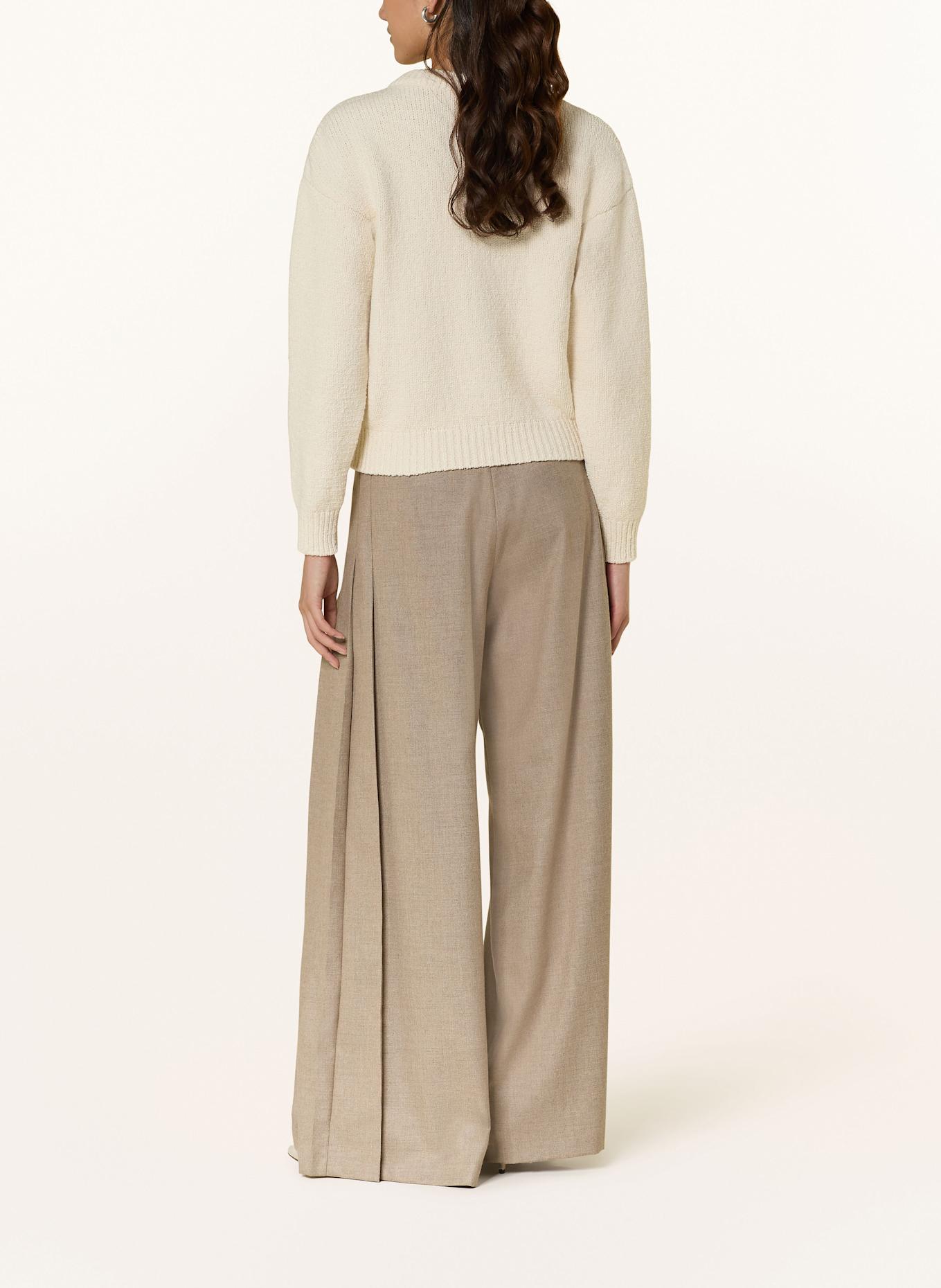 RAFFAELLO ROSSI Marlenehose MALEA aus Flanell: HELLBRAUN