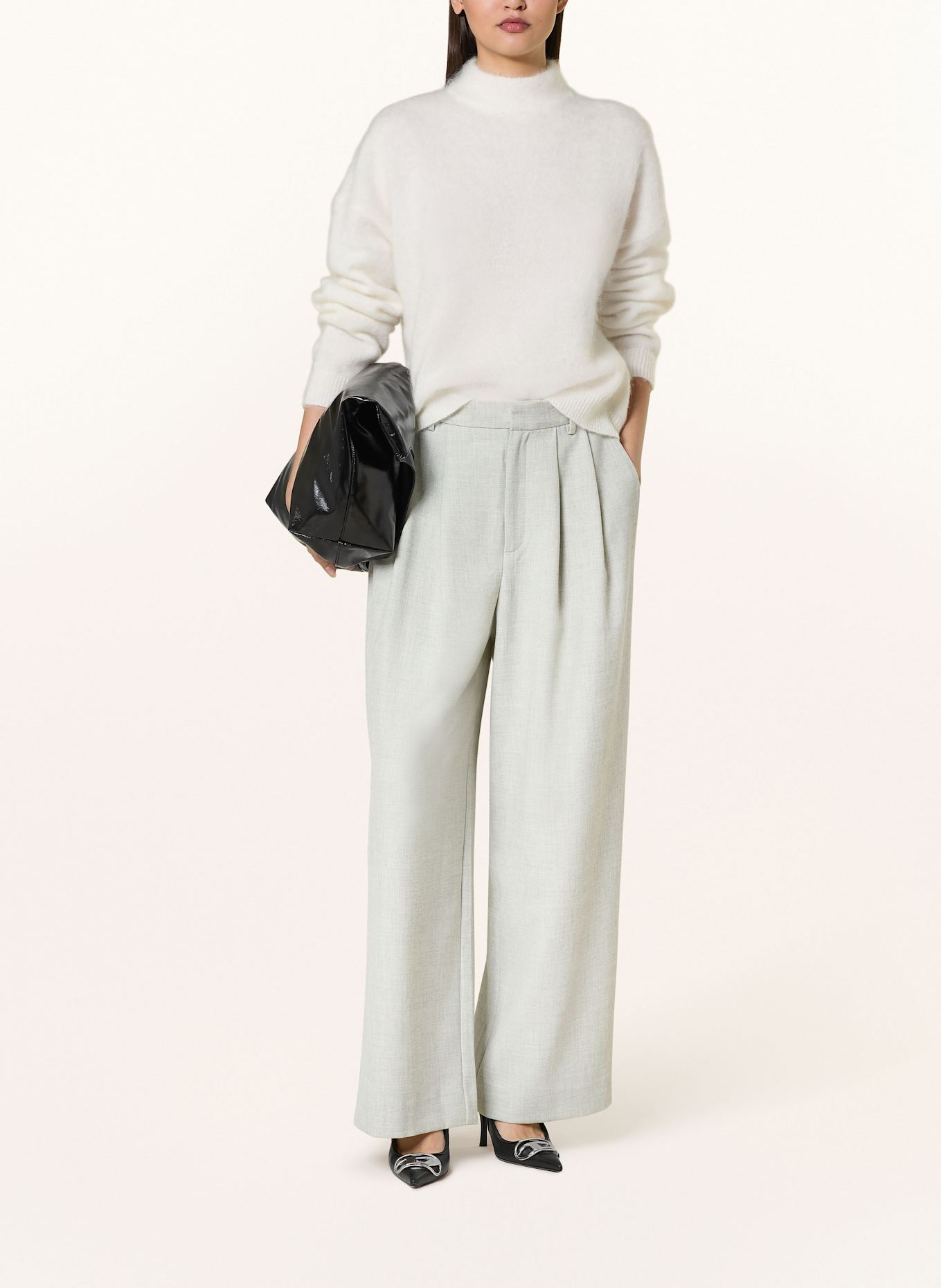 GESTUZ Marlenehose GZWIANA: ECRU / HELLGRAU