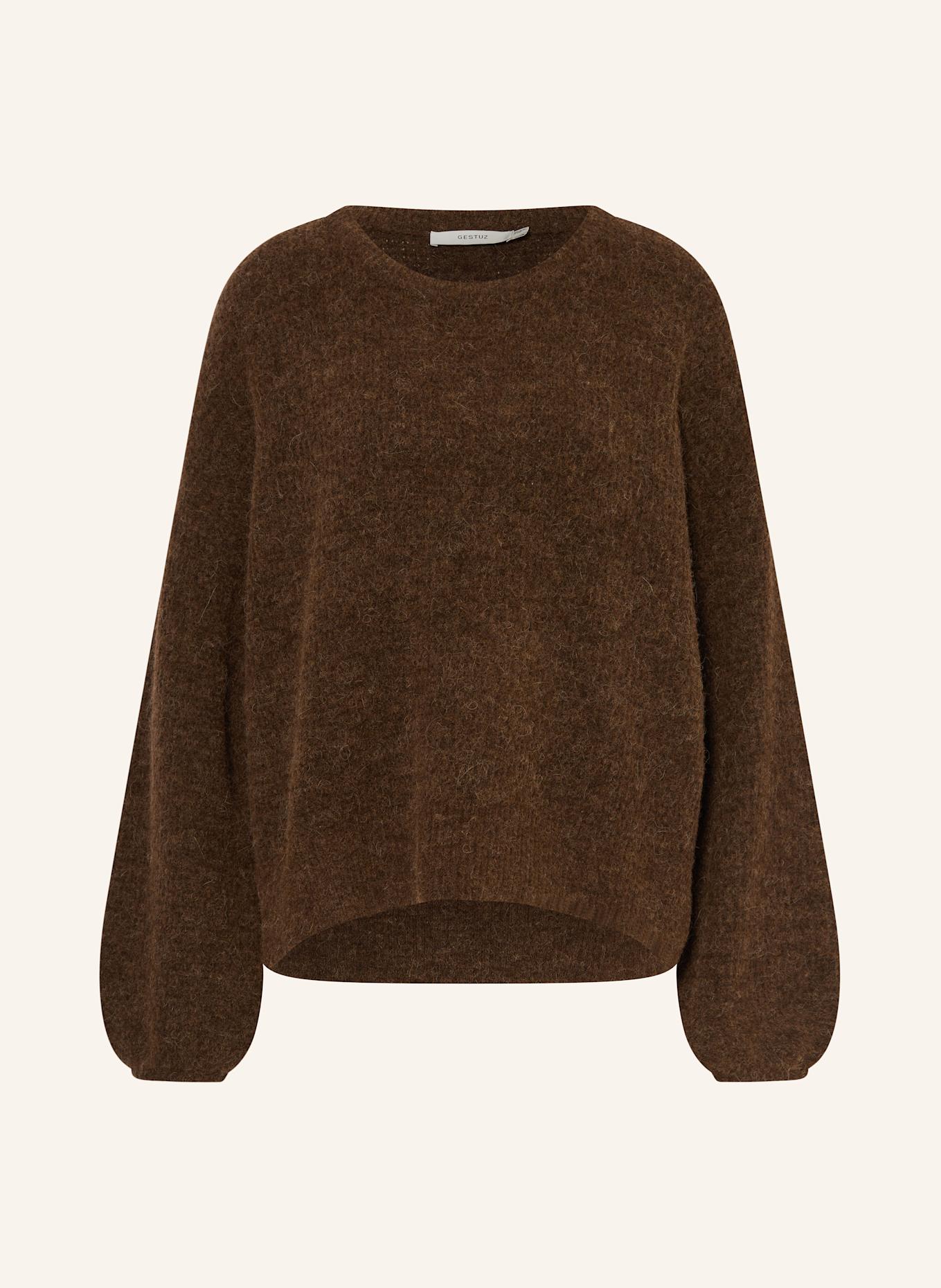 GESTUZ Pullover GZALPHA mit Alpaka: BRAUN