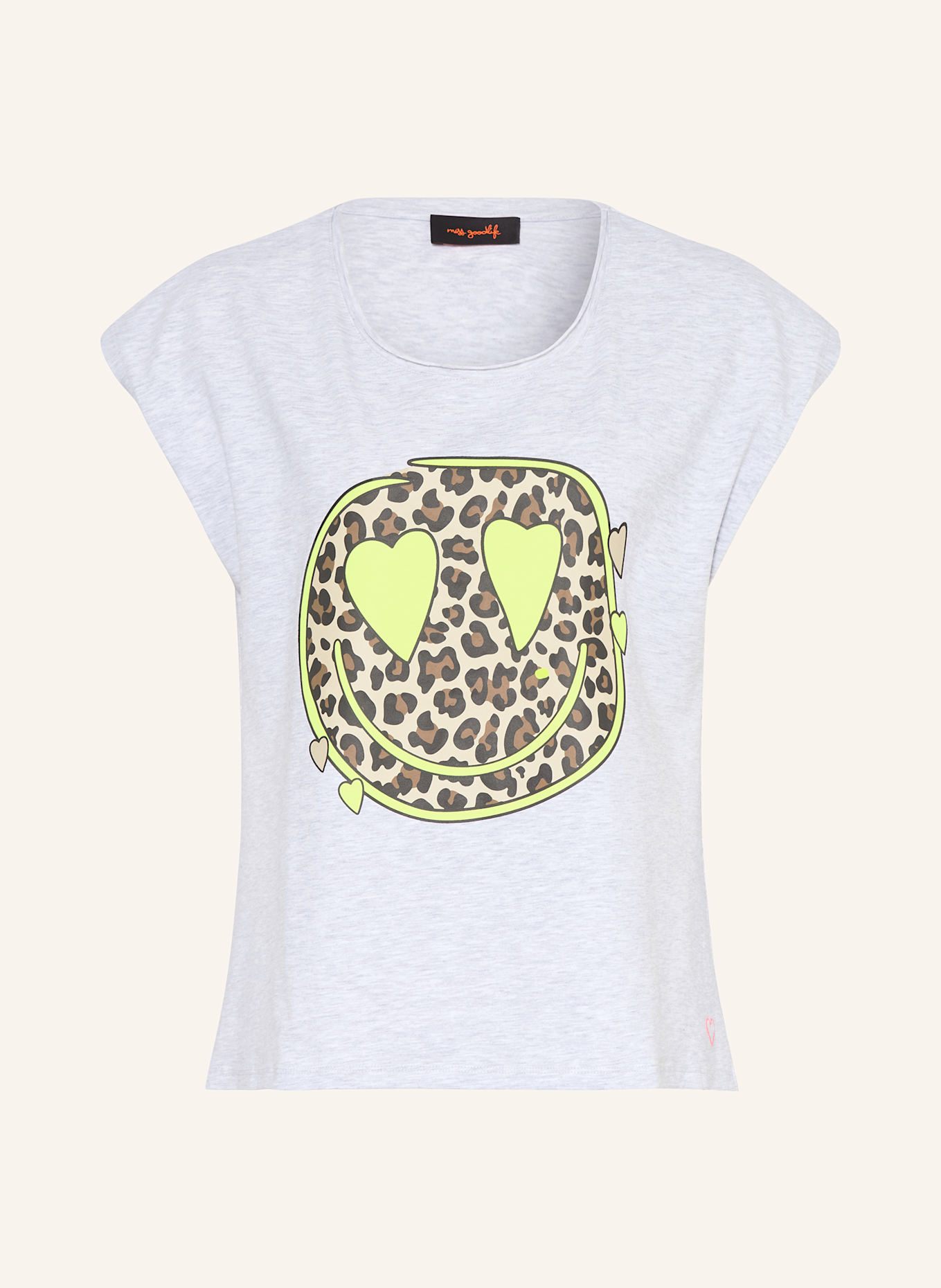 miss goodlife T-shirt: JASNOCZARY / JASKRAWY ŻÓŁTY / BRĄZOWY