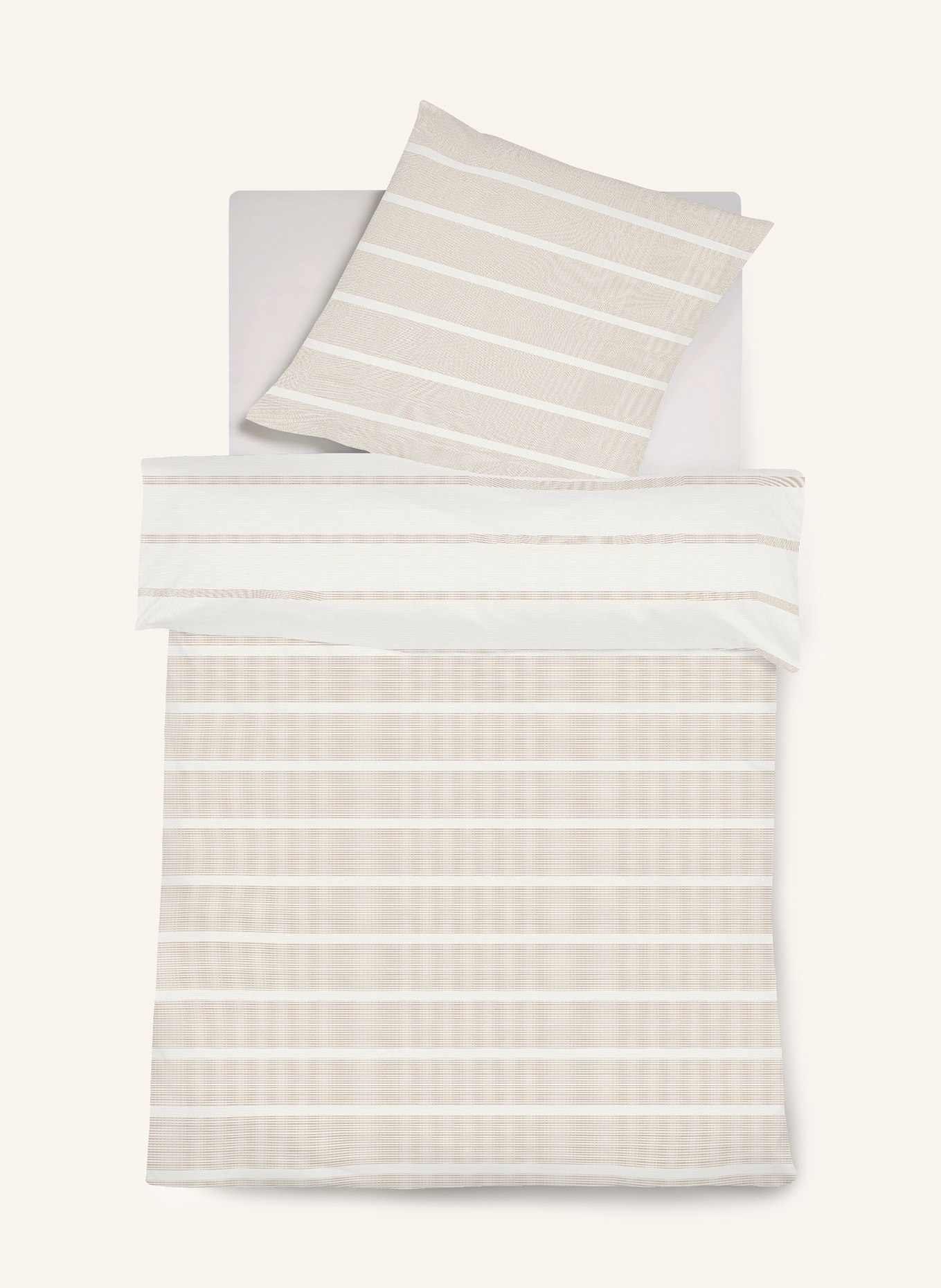 fleuresse Bettwäsche FARO: BEIGE / ECRU