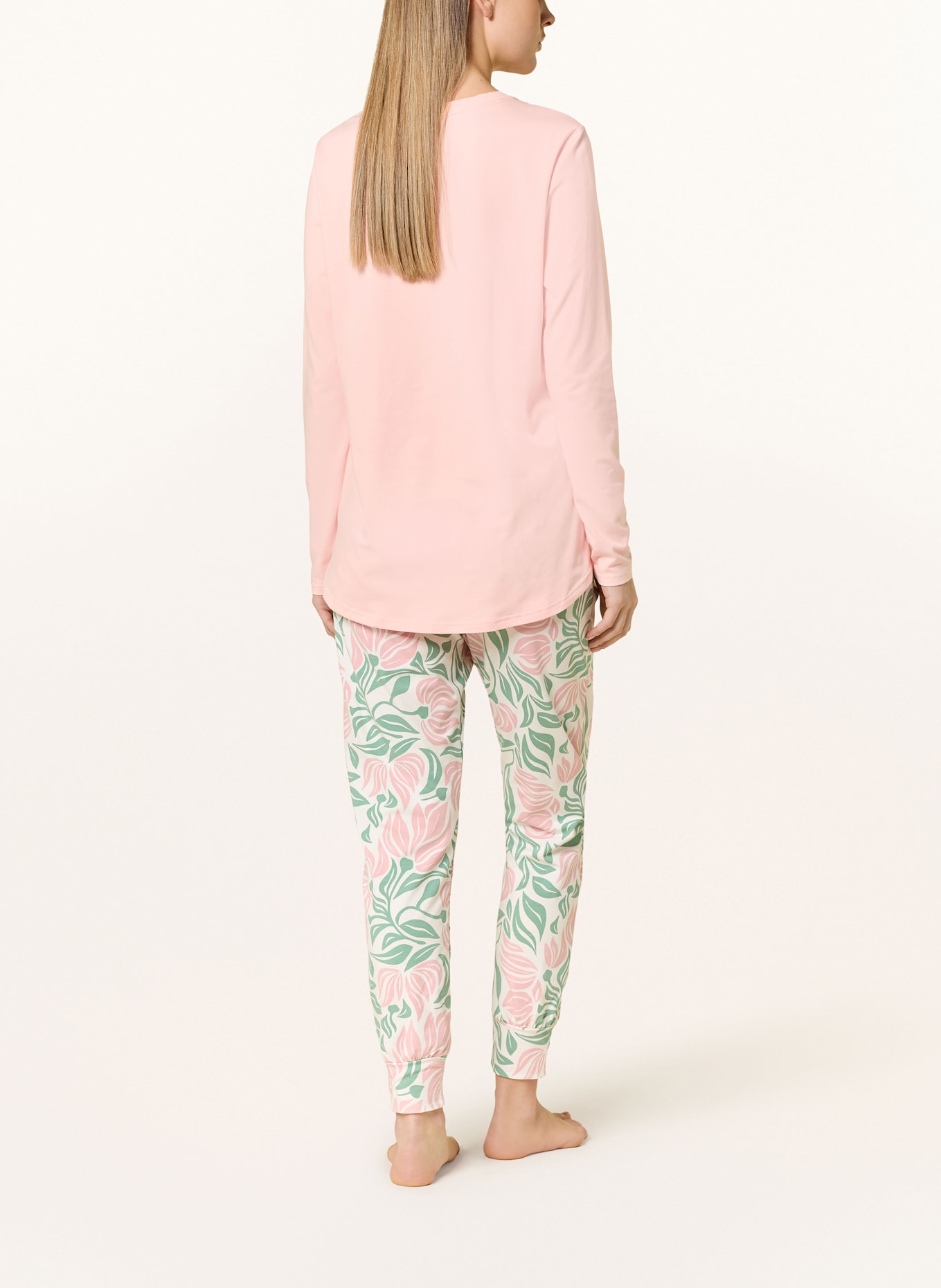 SHORT STORIES Spodnie od piżamy: ZIELONY / MOCNORÓŻOWY