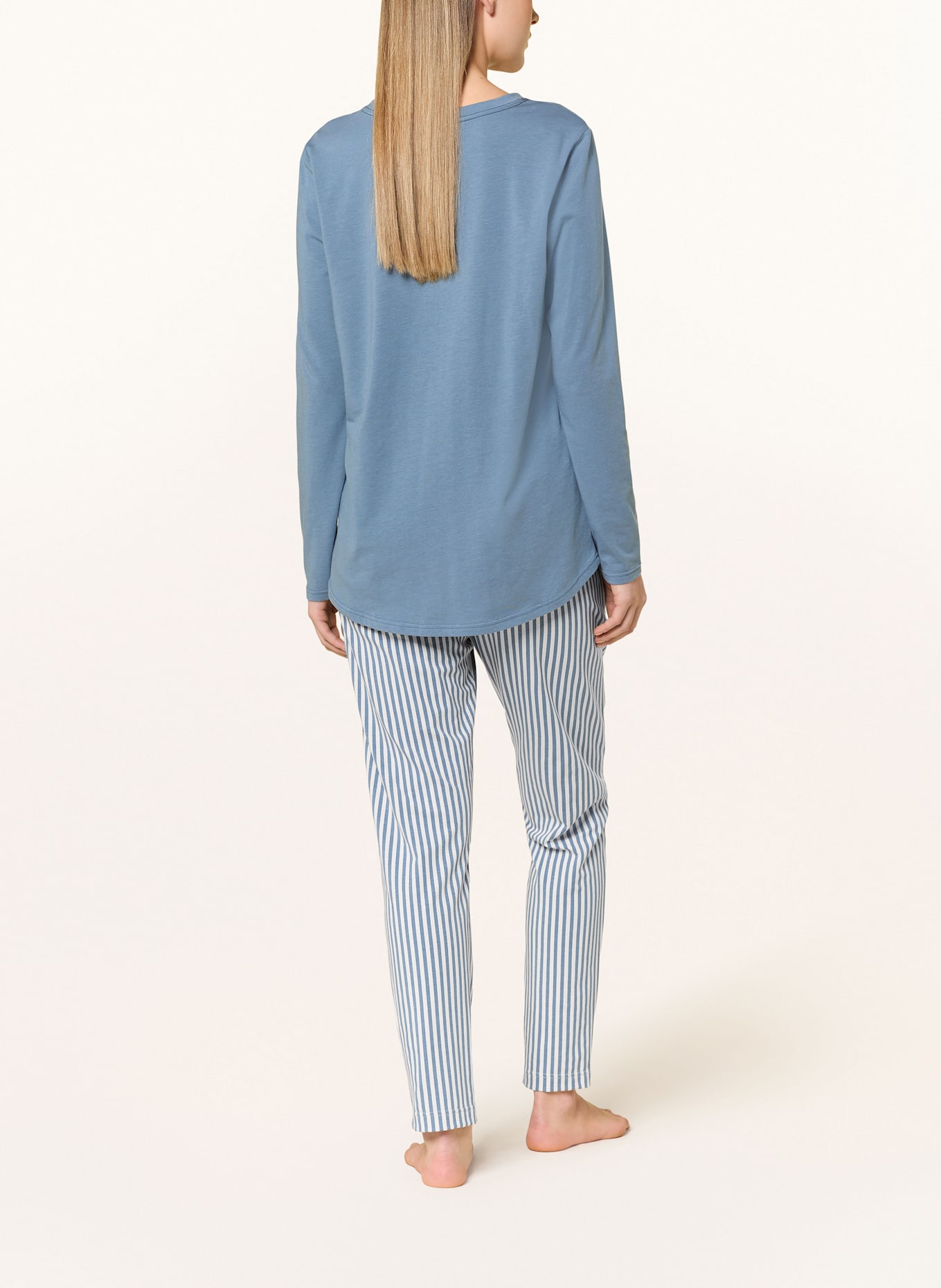 SHORT STORIES Schlafhose: BLAUGRAU / ECRU