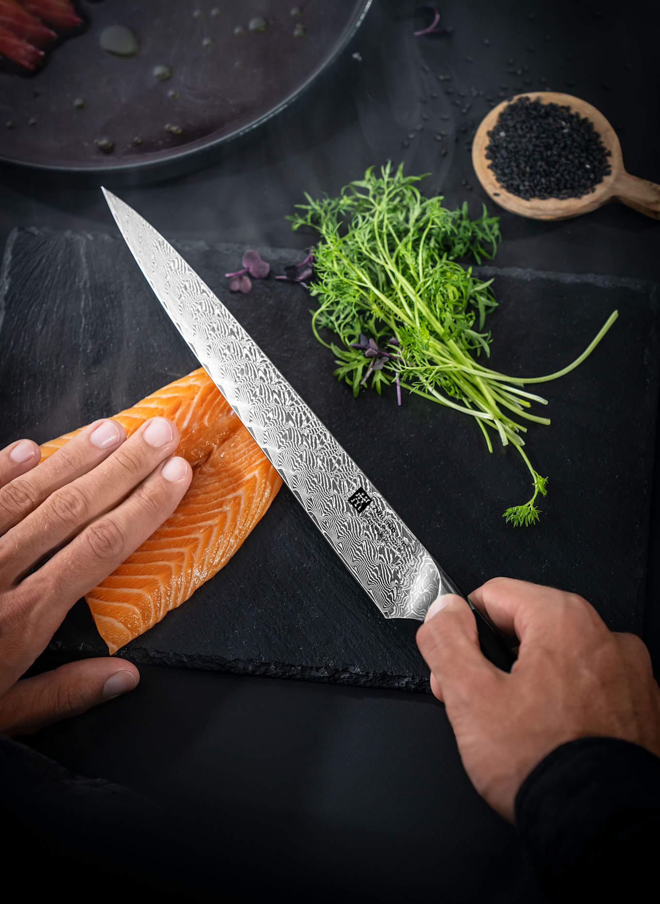 ZWILLING Fleischmesser TANREI: DUNKELBRAUN / SILBER