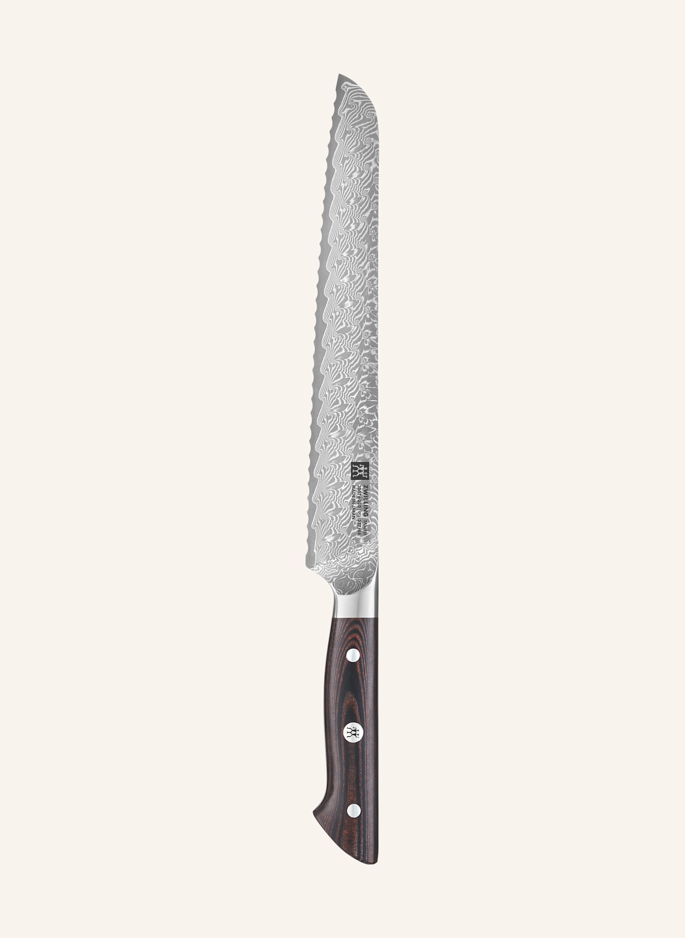 ZWILLING Brotmesser TANREI: DUNKELBRAUN / SILBER