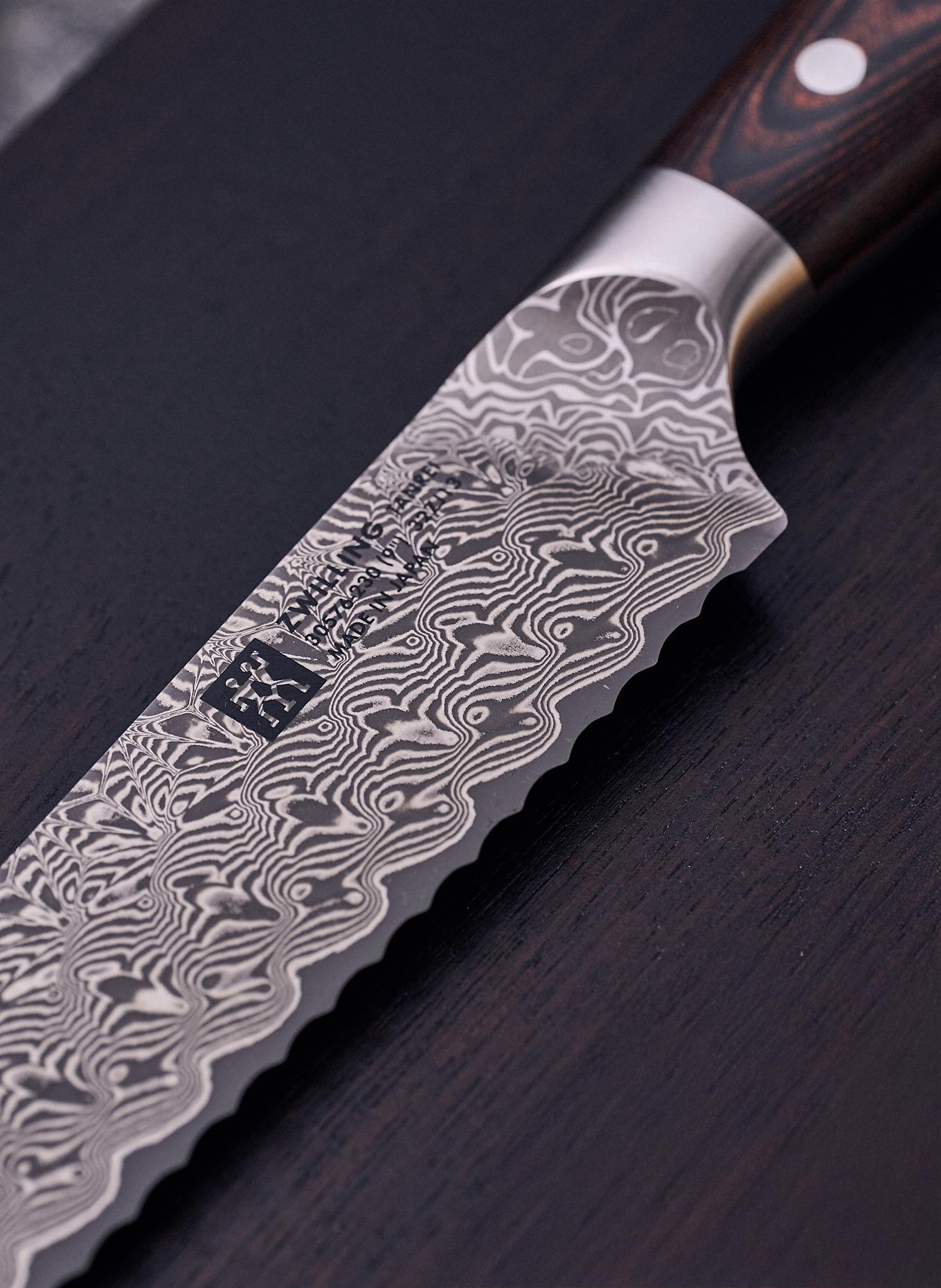 ZWILLING Brotmesser TANREI: DUNKELBRAUN / SILBER