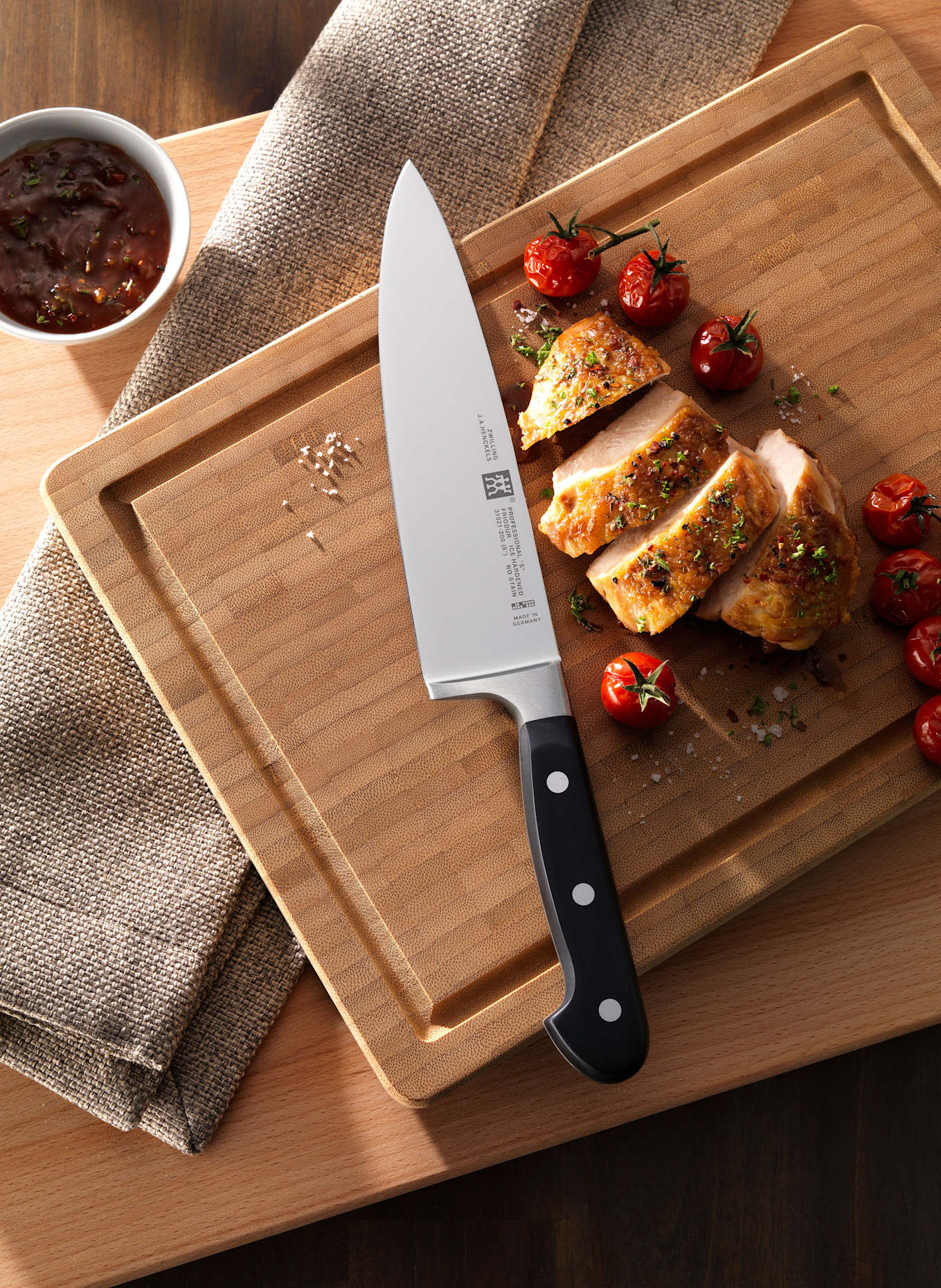 ZWILLING 3-tlg. Messer-Set PROFESSIONAL S: SCHWARZ / SILBER