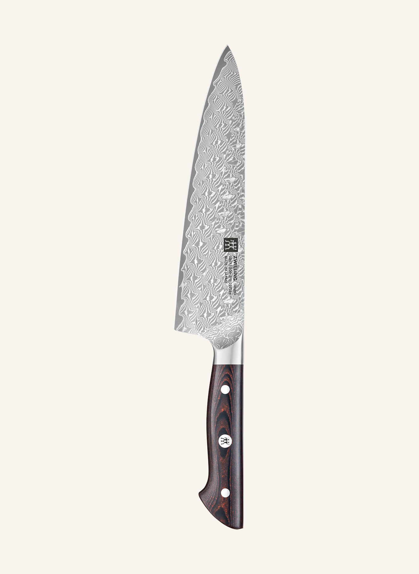 ZWILLING Kochmesser TANREI: DUNKELBRAUN / SILBER