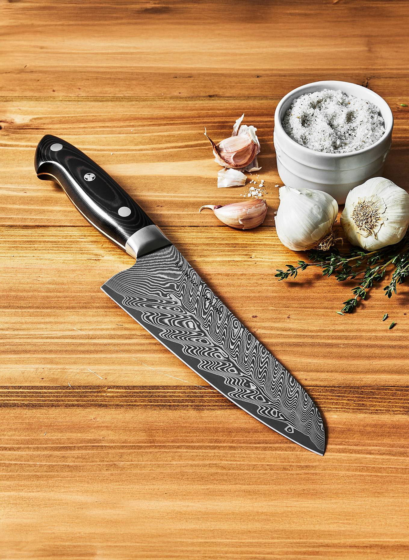 ZWILLING Santokumesser KRAMER EURO STAINLESS: SILBER / DUNKELBRAUN