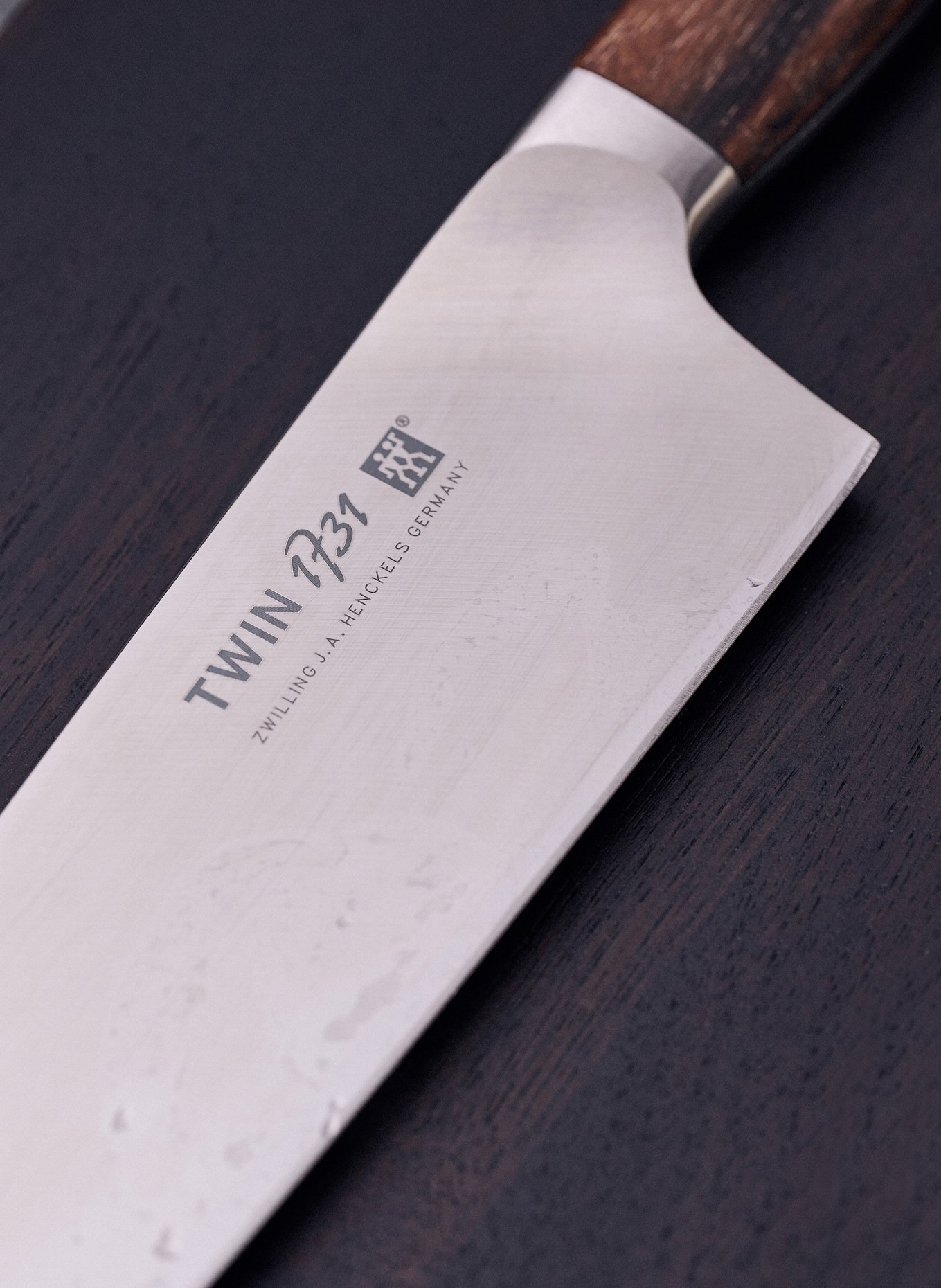 ZWILLING Santokumesser 1731: BRAUN / SILBER