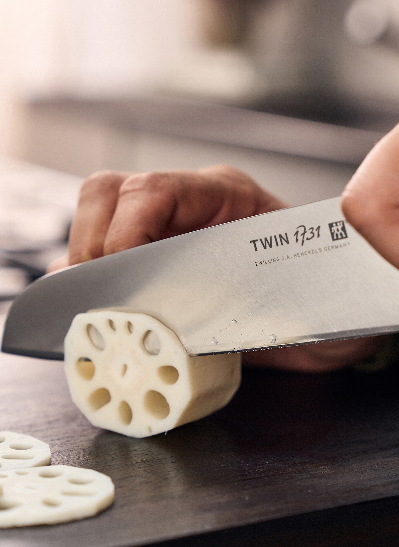 ZWILLING Santokumesser 1731: BRAUN / SILBER