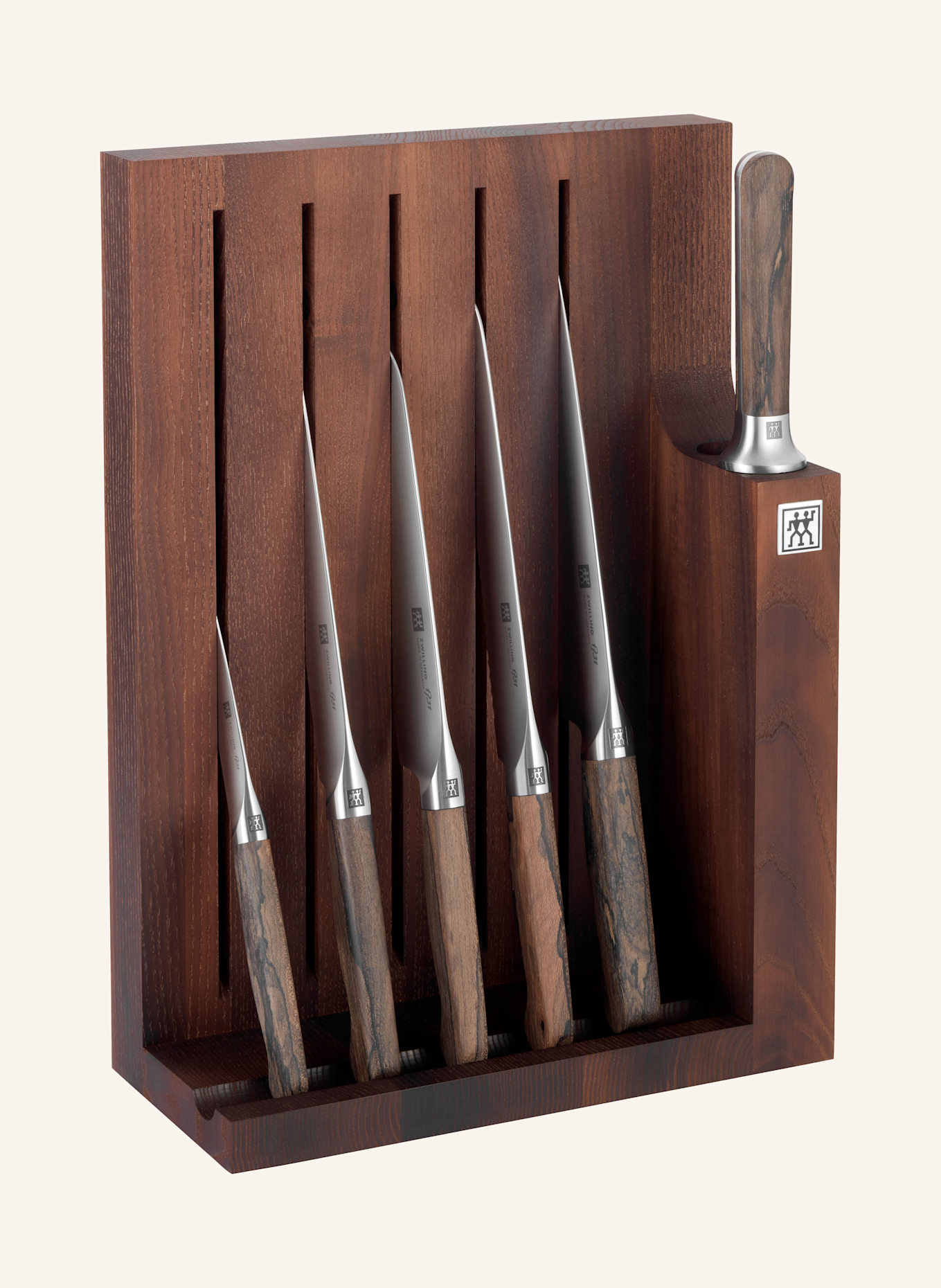 ZWILLING 7dílný blok na nože 1731: TMAVĚ HNĚDÁ