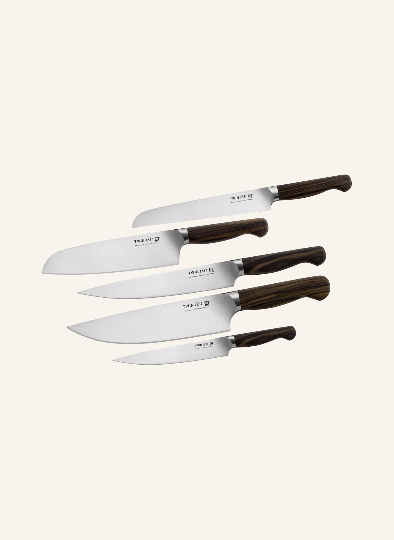 ZWILLING 7dílný blok na nože 1731: TMAVĚ HNĚDÁ