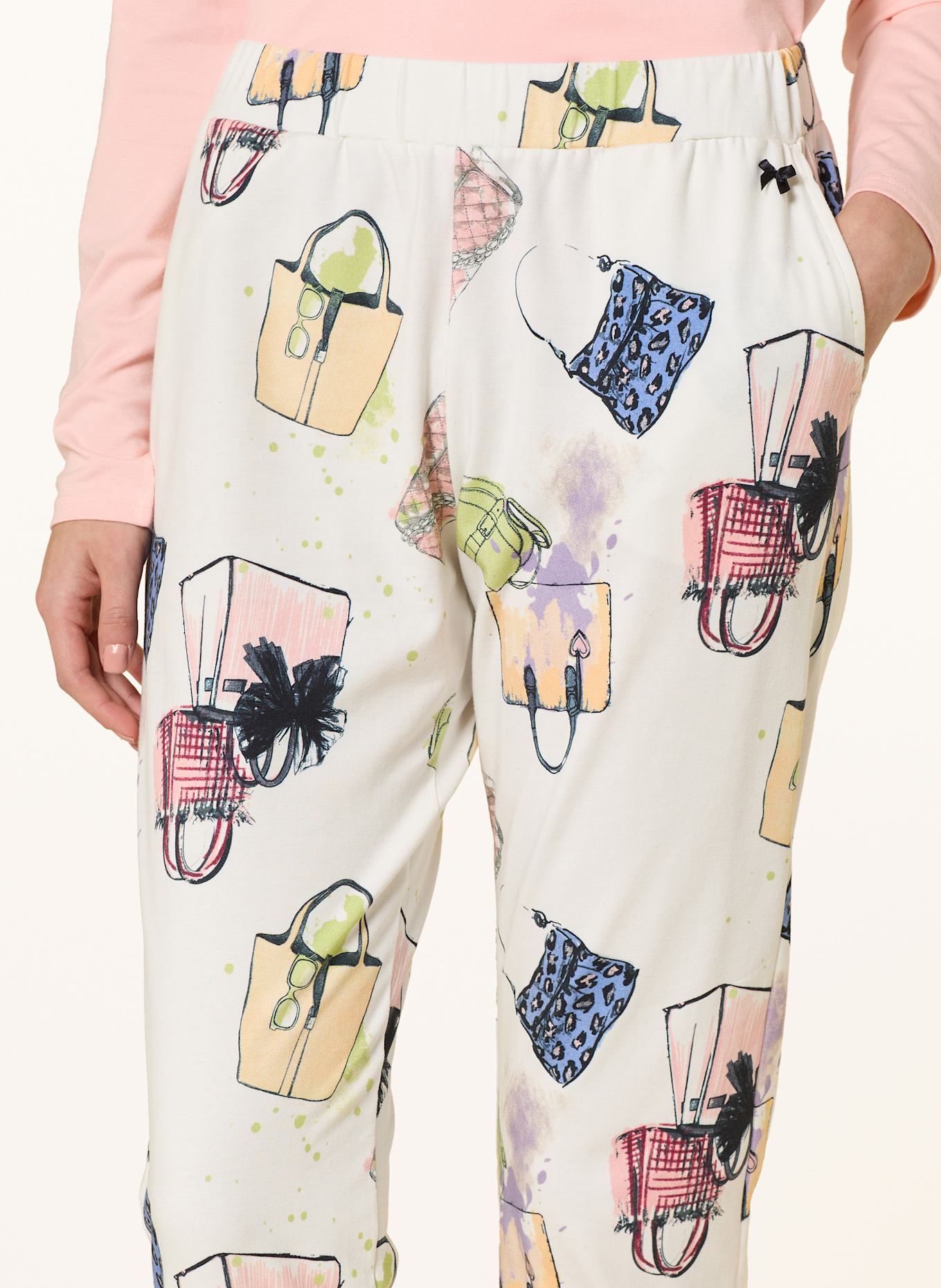 SHORT STORIES Schlafhose: ECRU / HELLLILA / HELLGRÜN