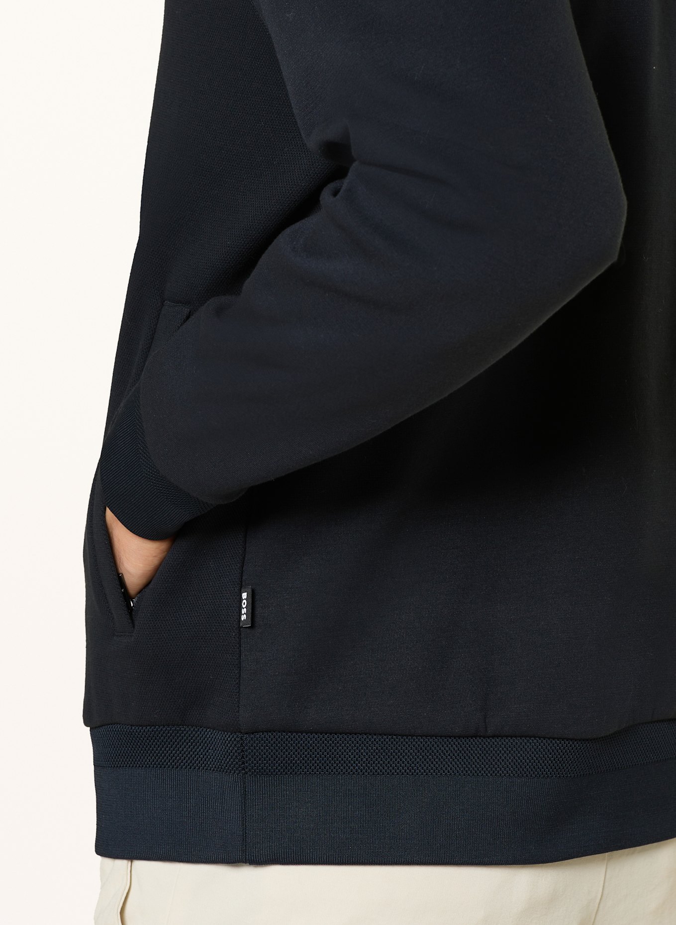 BOSS Sweatjacke SHEPHERD: DUNKELBLAU