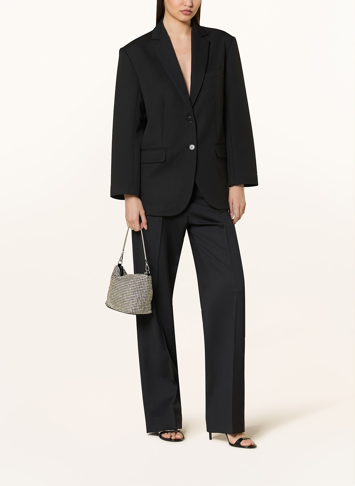 REISS Handtasche CRYSTAL: SILBER