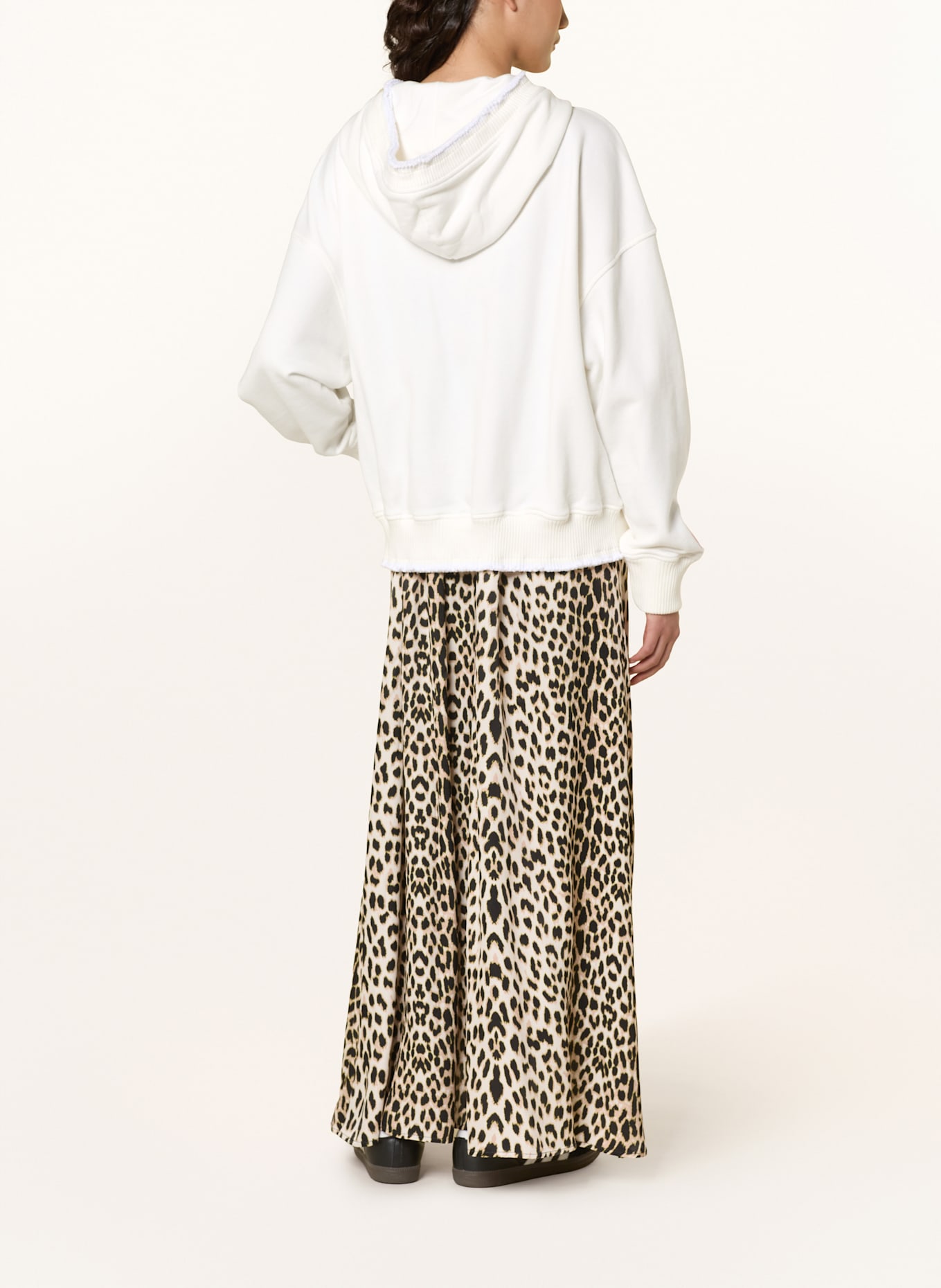 OH APRIL BELO sweat jacket: WHITE