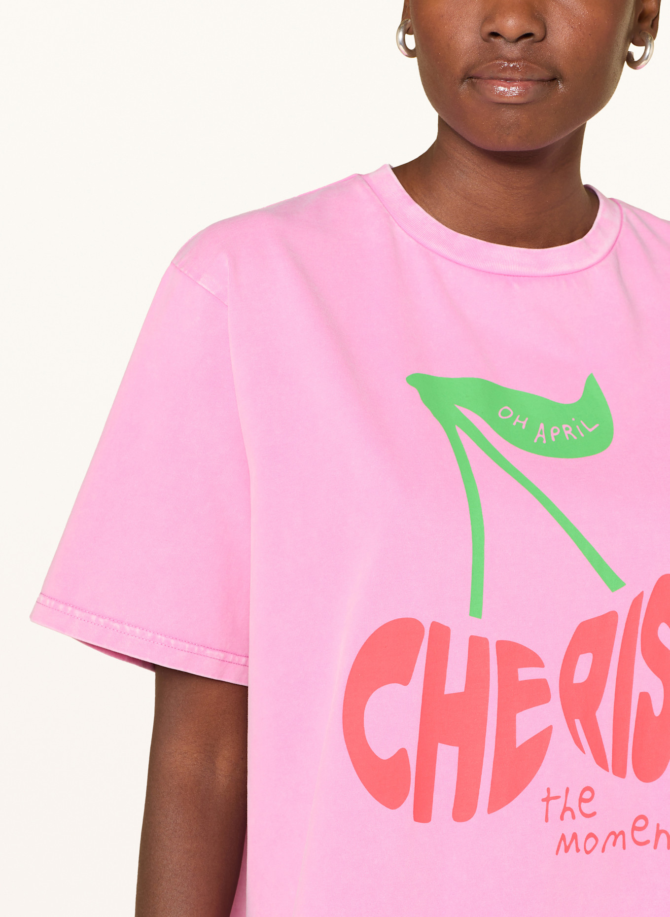 OH APRIL T-shirt CHERISH: RÓŻOWY / CZERWONY / ZIELONY