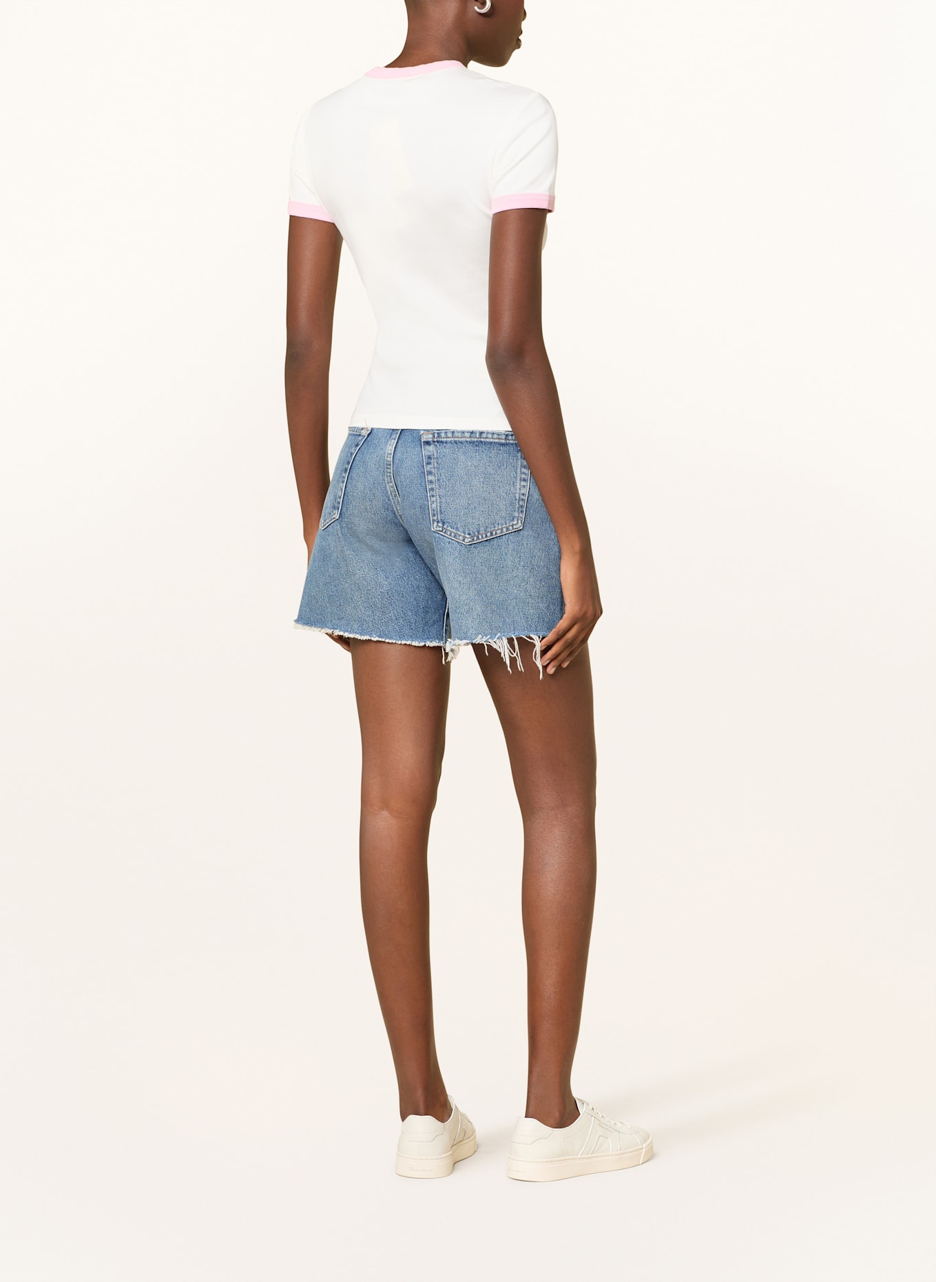 OH APRIL T-Shirt CHERISH: WEISS / ROSA