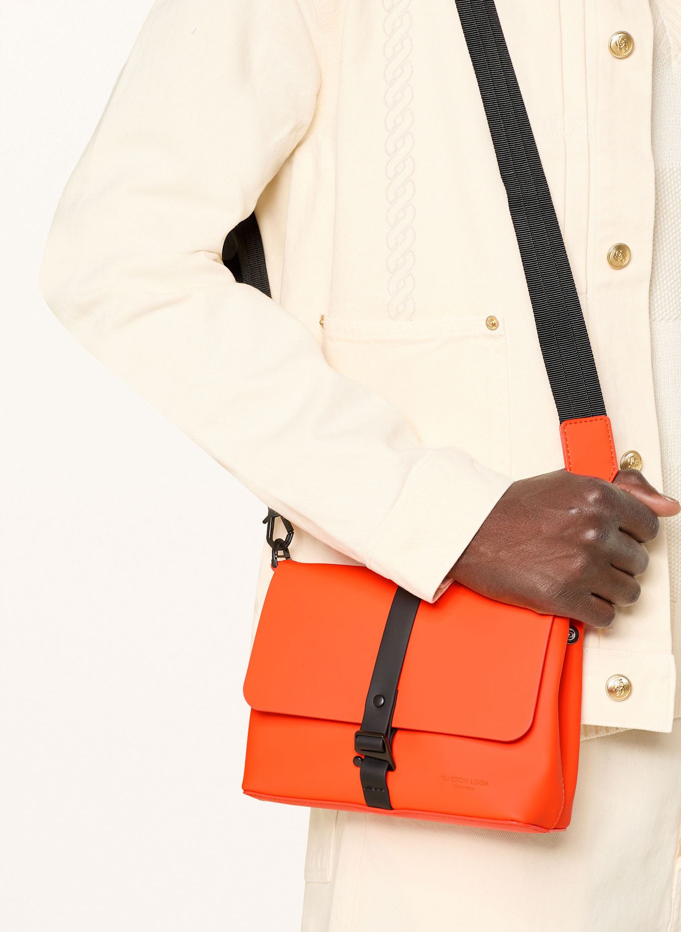 GASTON LUGA Umhängetasche SPLÄSH: NEONORANGE