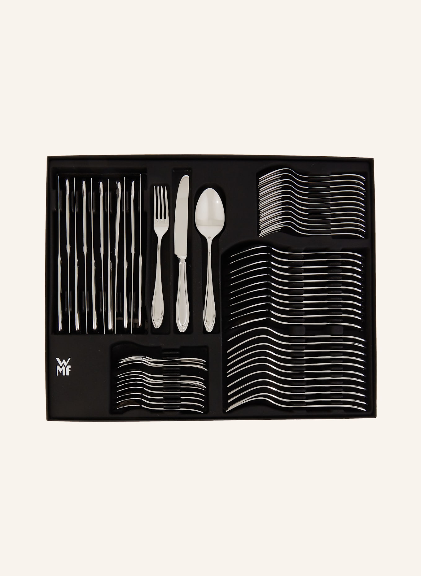 WMF 60-tlg. Besteck-Set VERONA: SILBER