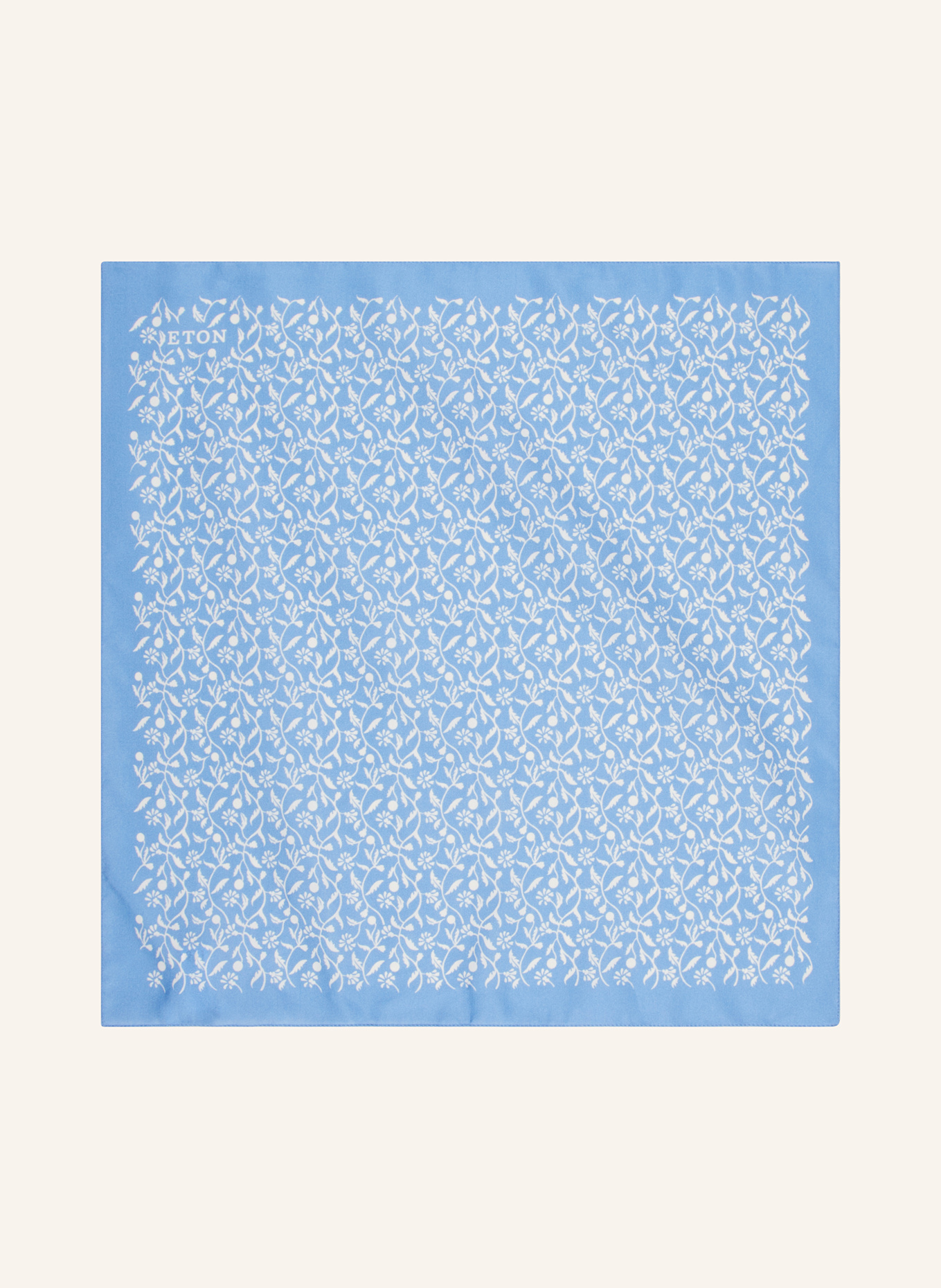 ETON Tuch mit Seide: BLAU/ WEISS
