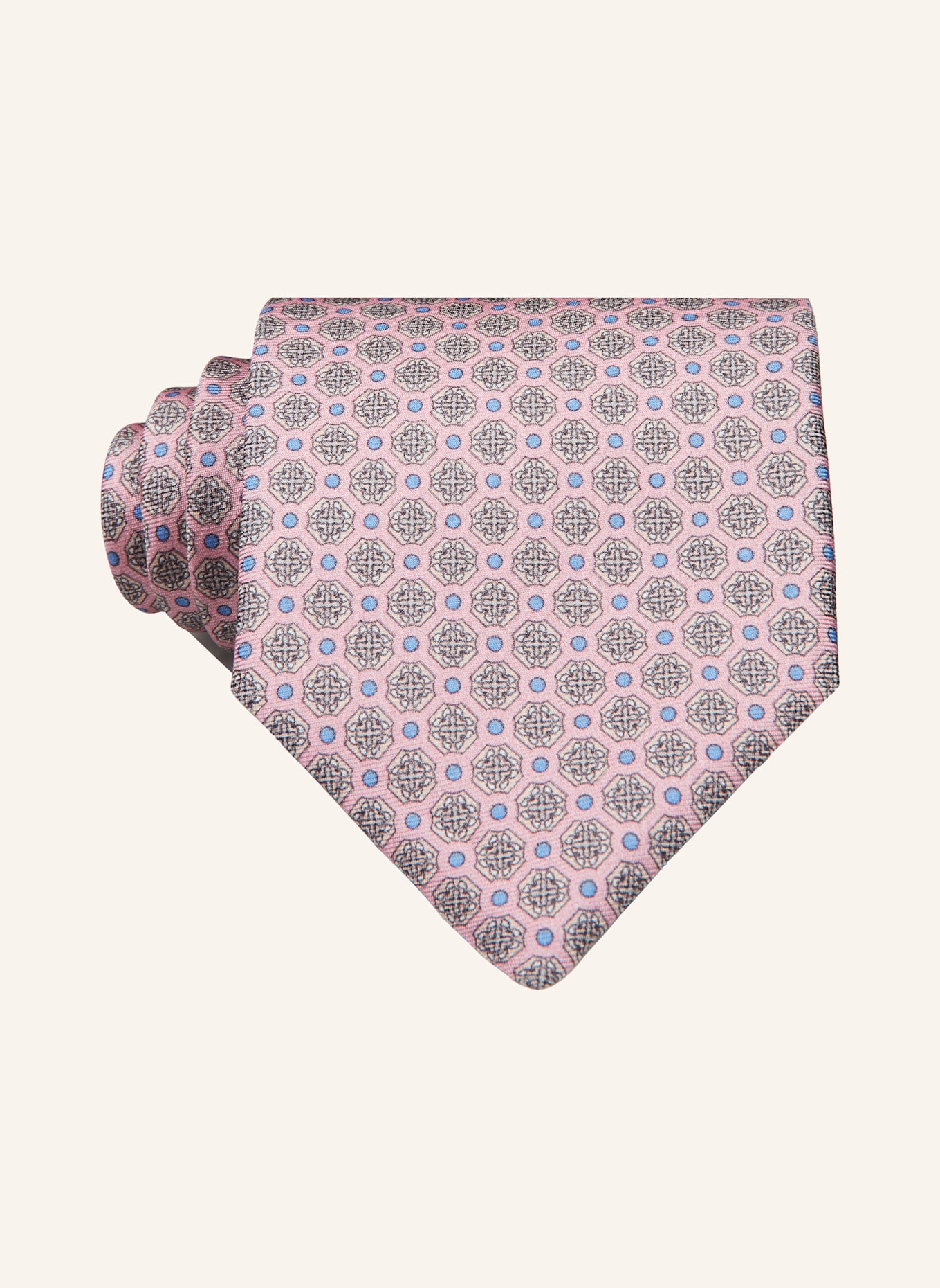 ETON Krawatte: PINK/ BEIGE/ HELLBLAU