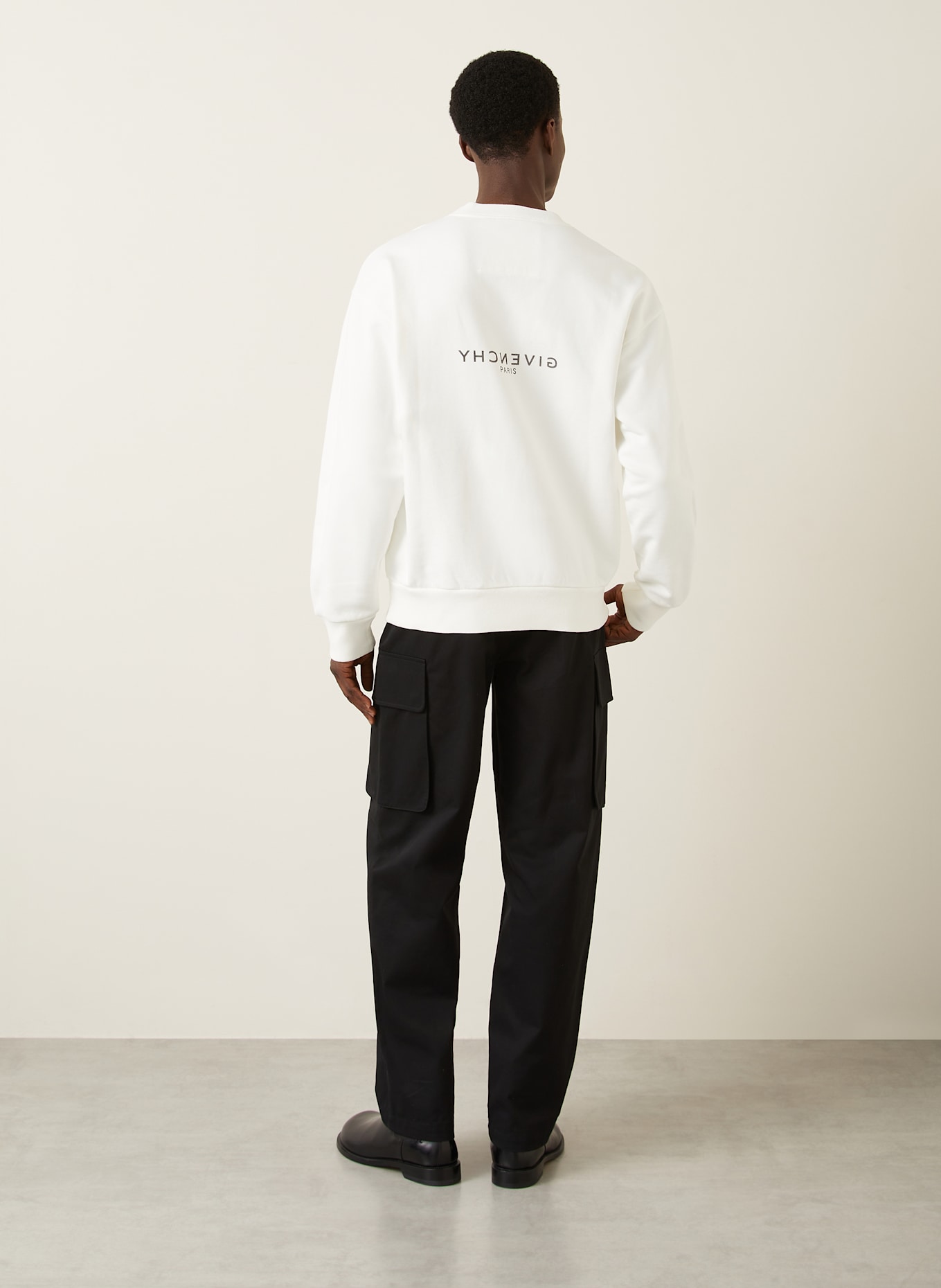 GIVENCHY Sweatshirt: WEISS/ SCHWARZ/ BRAUN
