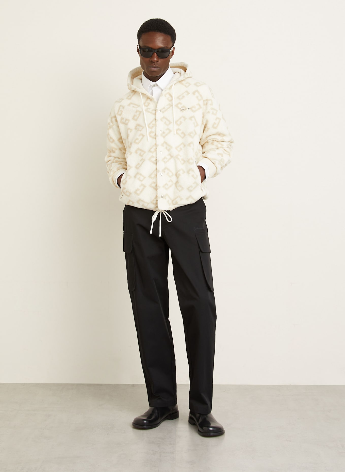 GIVENCHY Sweatjacke: CREME/ BEIGE