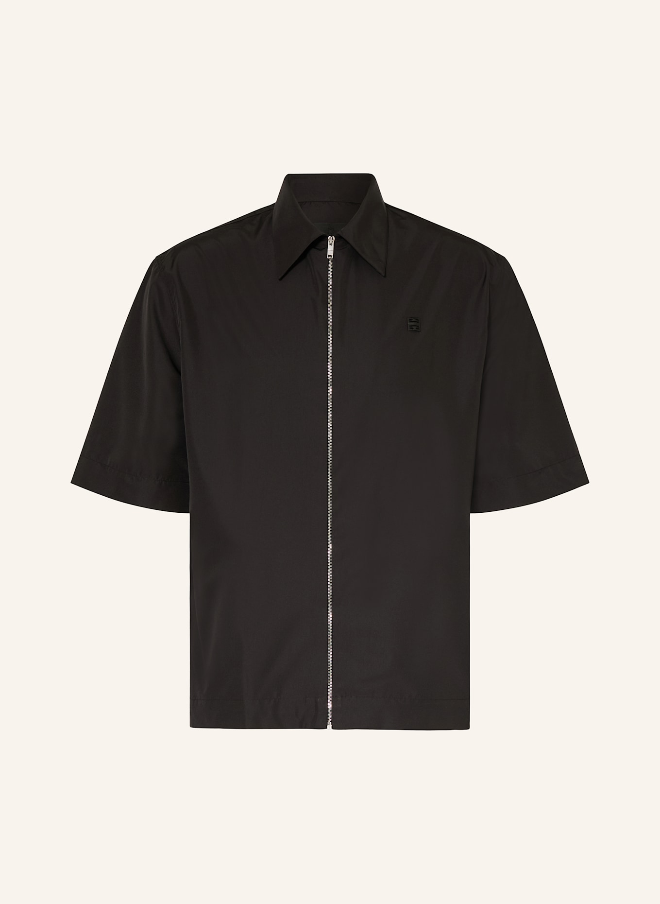 GIVENCHY Kurzarm-Hemd Comfort Fit: SCHWARZ