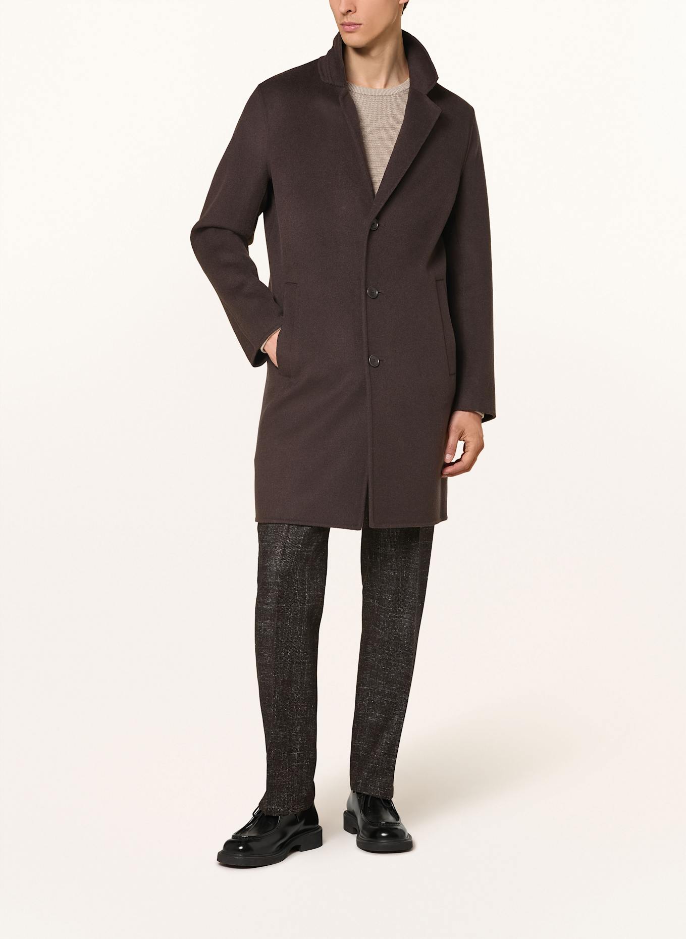 DRYKORN Wollmantel SKOLAN: DUNKELBRAUN